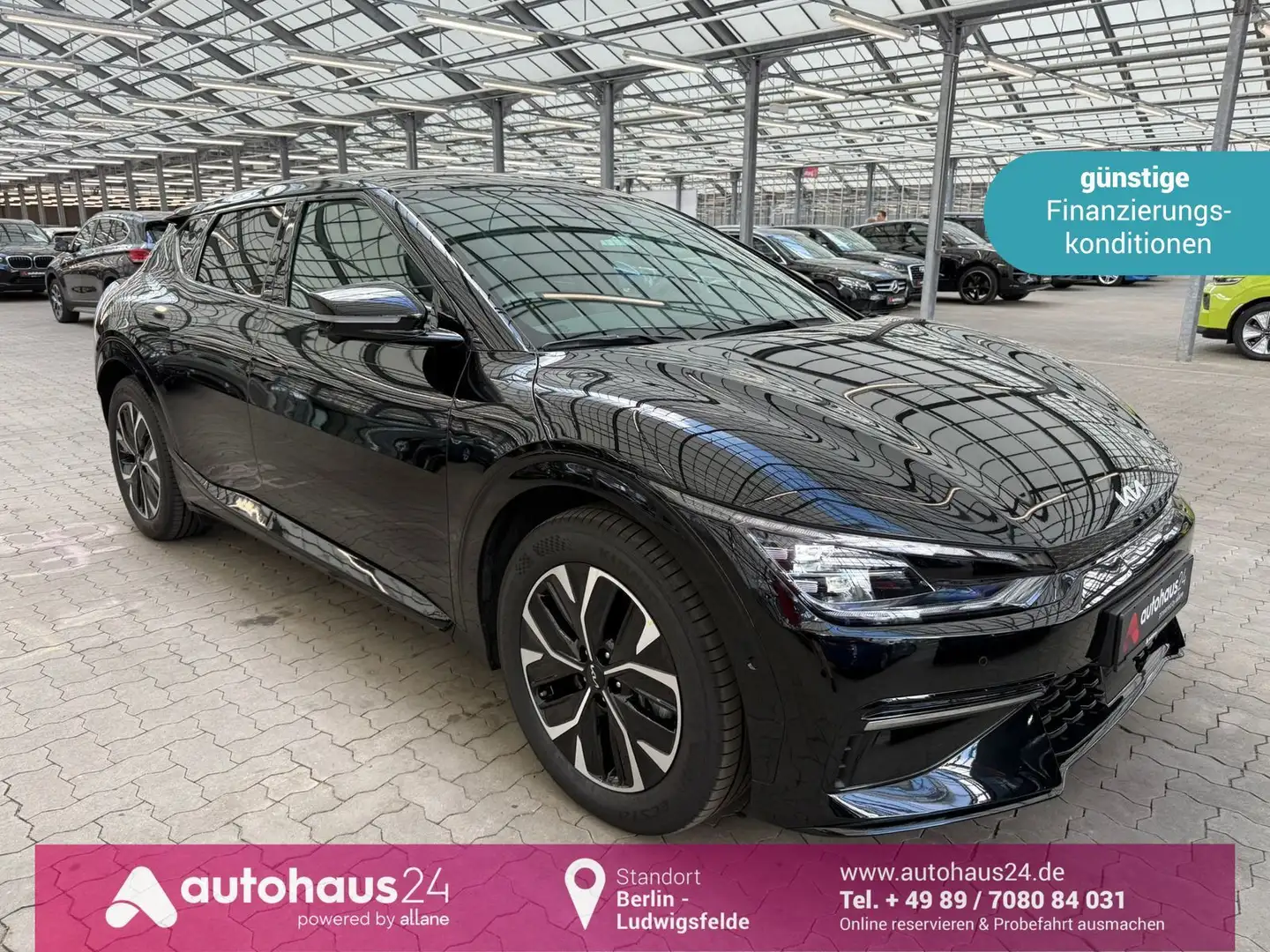 Kia EV6 Elektro 77,4kWh  GT Line 4WD|ACC|LED|CarPlay Schwarz - 1