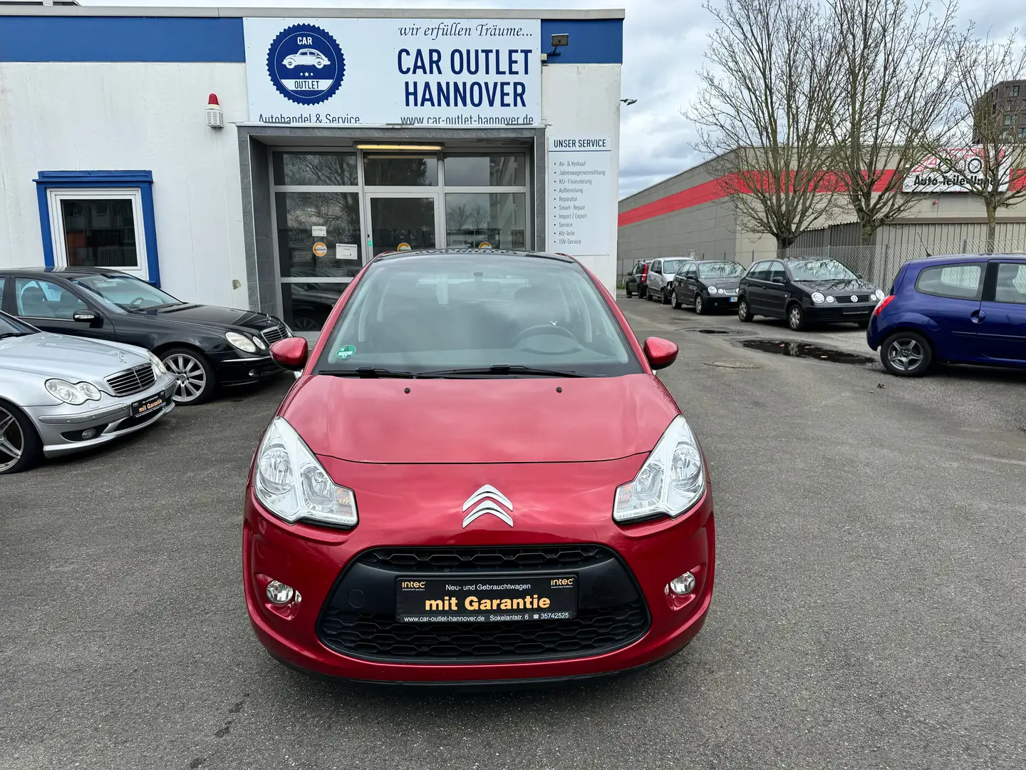 Citroen C3 Tendance AHK Klima PDC Pano Tempomat Allwetter Roşu - 1