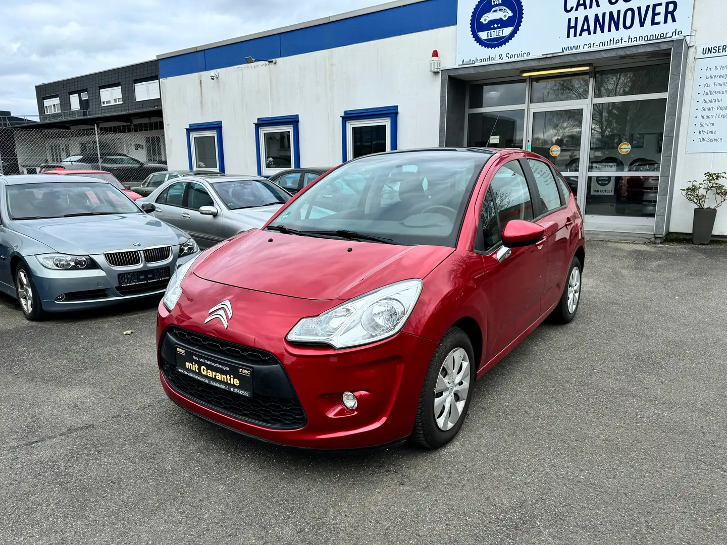 Citroen C3 Tendance AHK Klima PDC Pano Tempomat Allwetter Roşu - 2