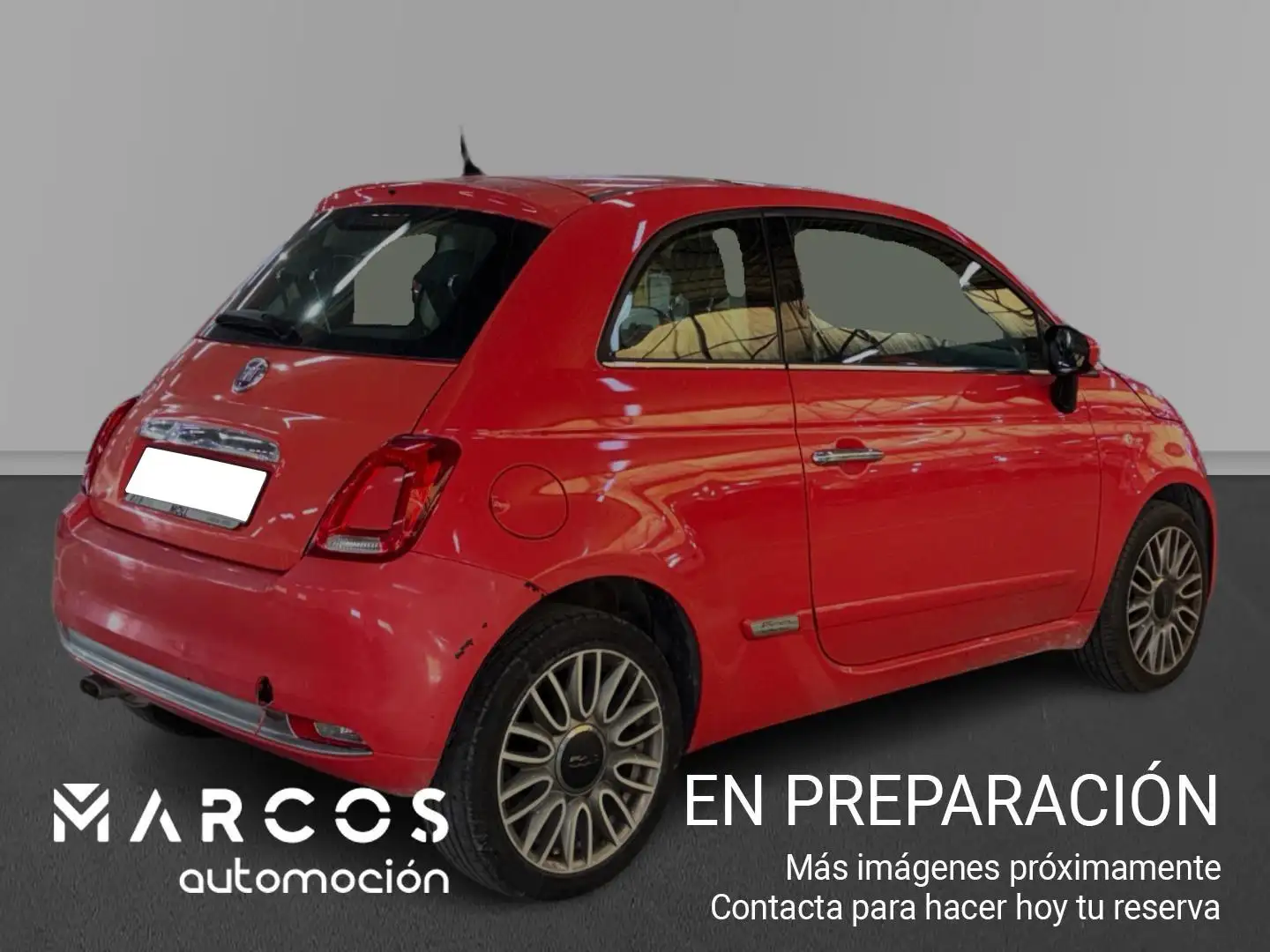 Fiat 500 1.2 Lounge Rojo - 2