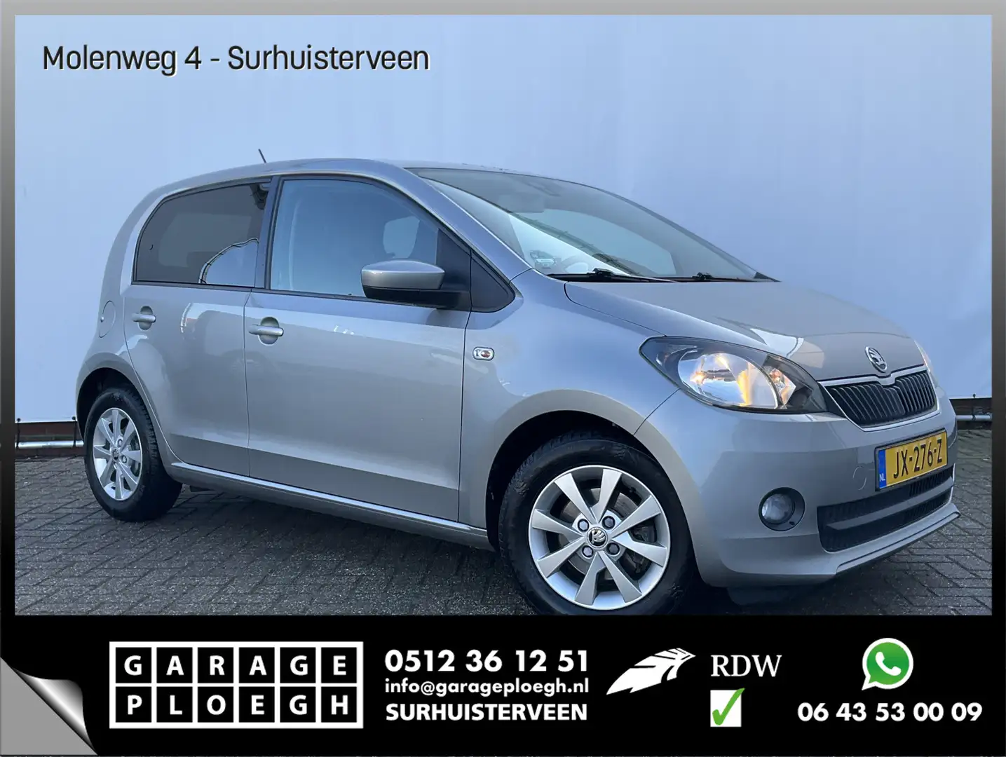 Skoda Citigo 1.0 5drs Navi Airco Cruise LM-Velgen Privacy Glass Grijs - 1
