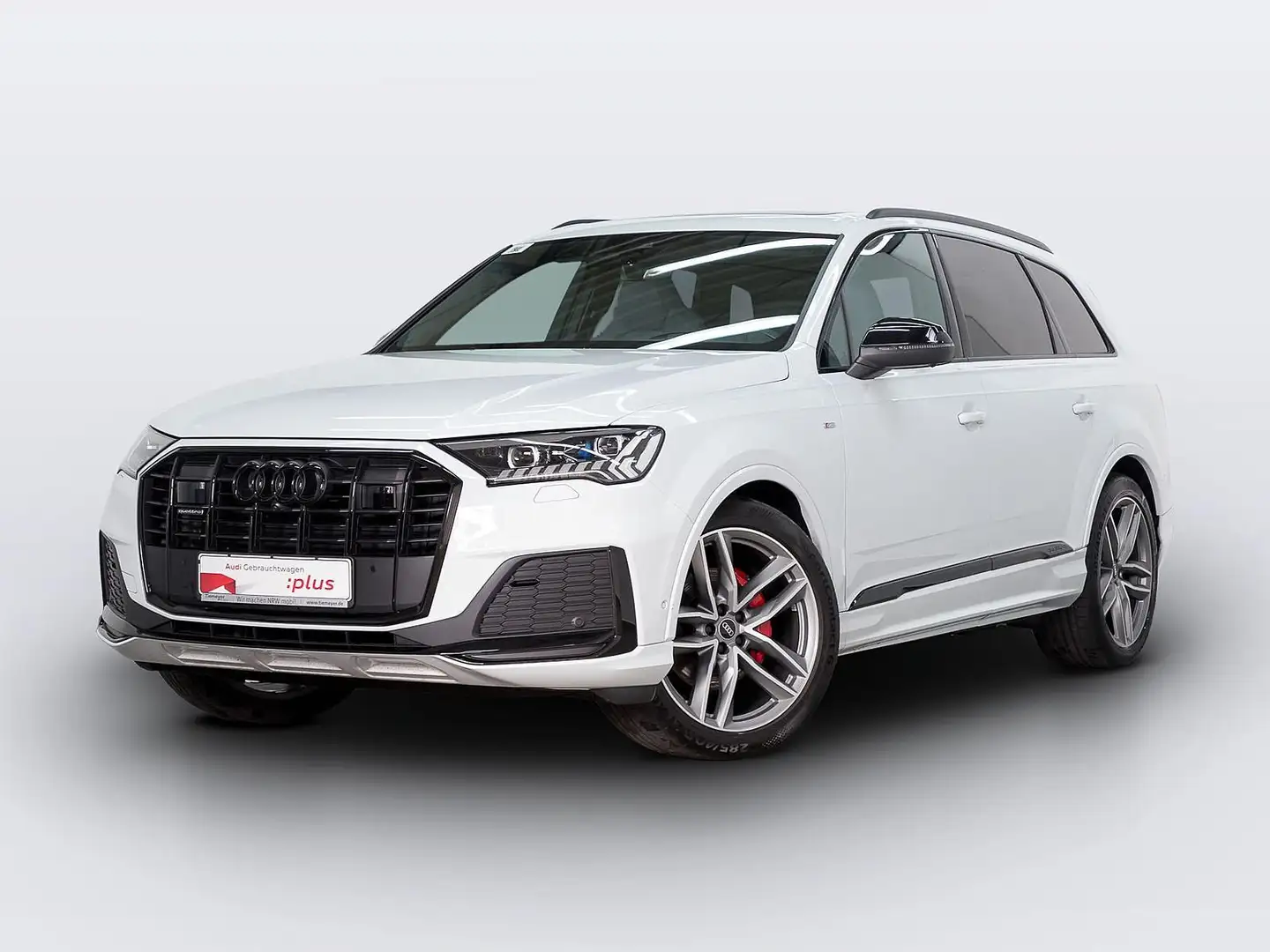Audi Q7 50 TDI Q 2x S LINE S-SITZE PANO MASSAGE AHK Weiß - 2