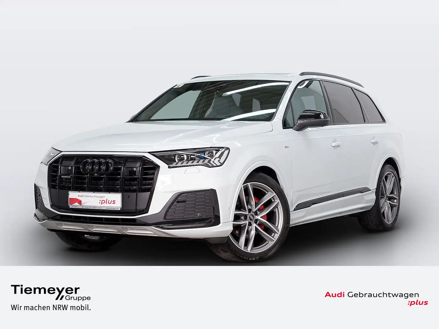 Audi Q7 50 TDI Q 2x S LINE S-SITZE PANO MASSAGE AHK Weiß - 1