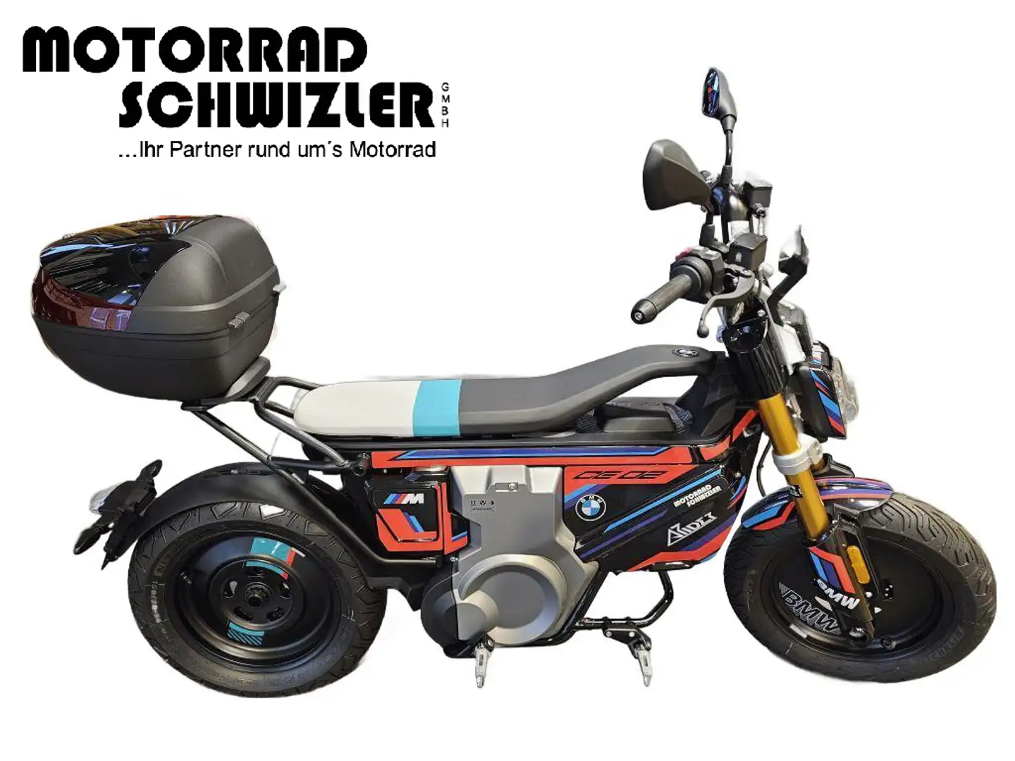 BMW CE 02 AM, Neu, Highline-Paket, Topcase Noir - 1