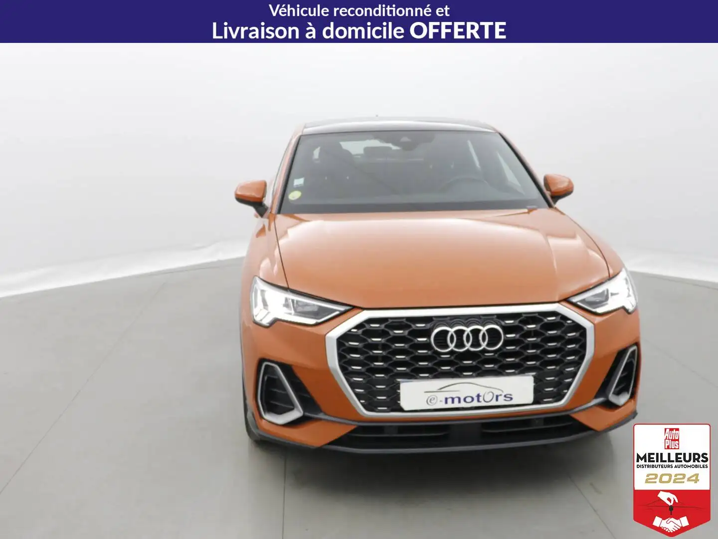 Audi Q3 35 TDI 150 S tronic 7 S line +Toit +Caméra Orange - 2