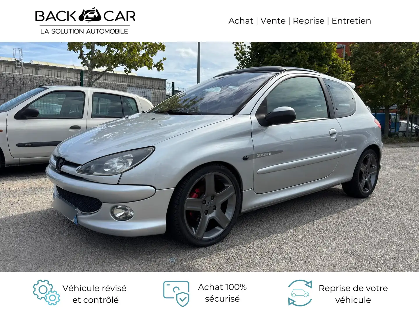 Peugeot 206 1.6 HDi FAP Trendy / ! VOITURE VENDU EN L\u0027ETAT A MARCHAND ! / Gris - 1