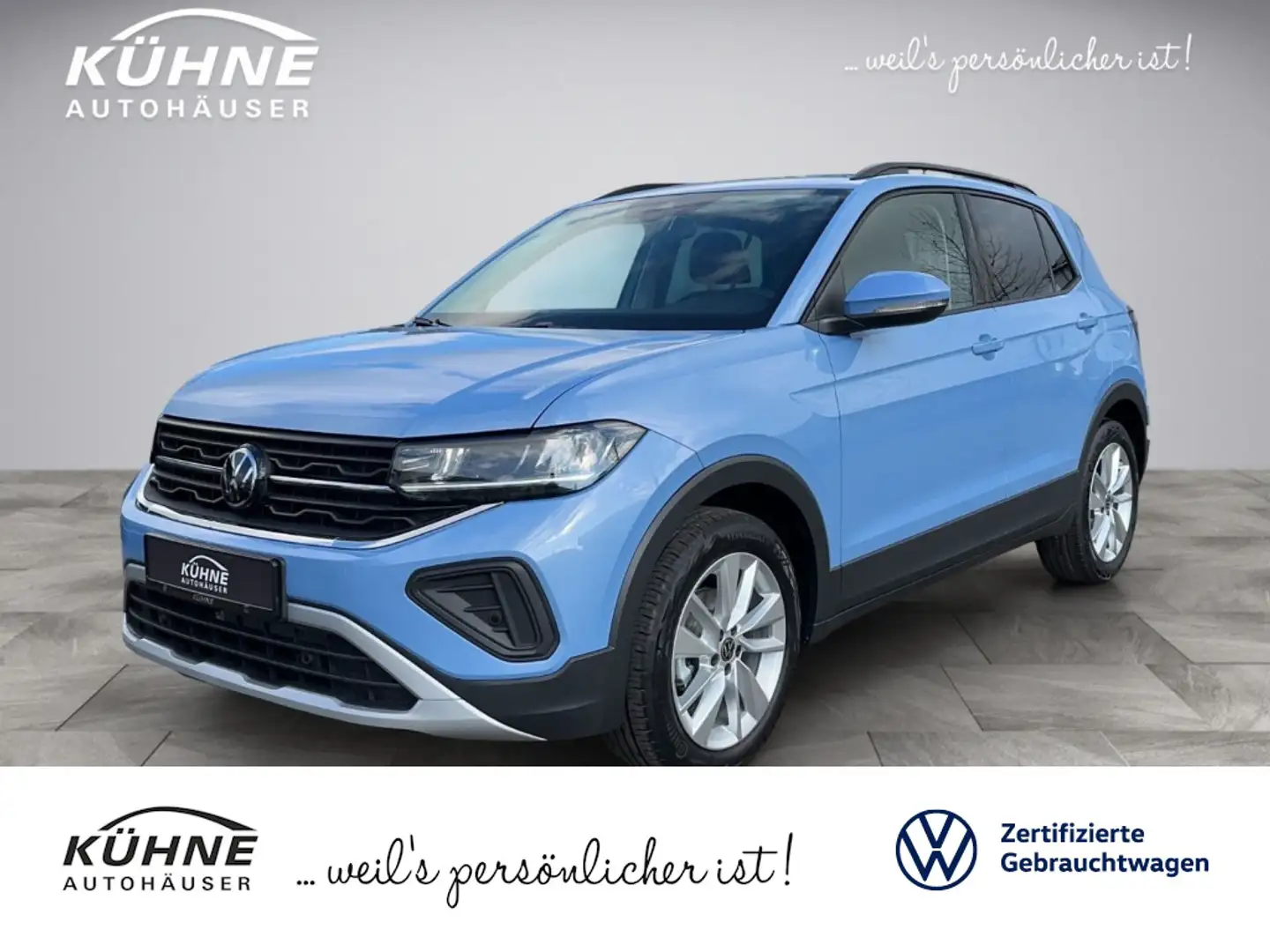 Volkswagen T-Cross Life 1.0 TSI | LED AHK PDC ALARM SITZHZG Bleu - 1