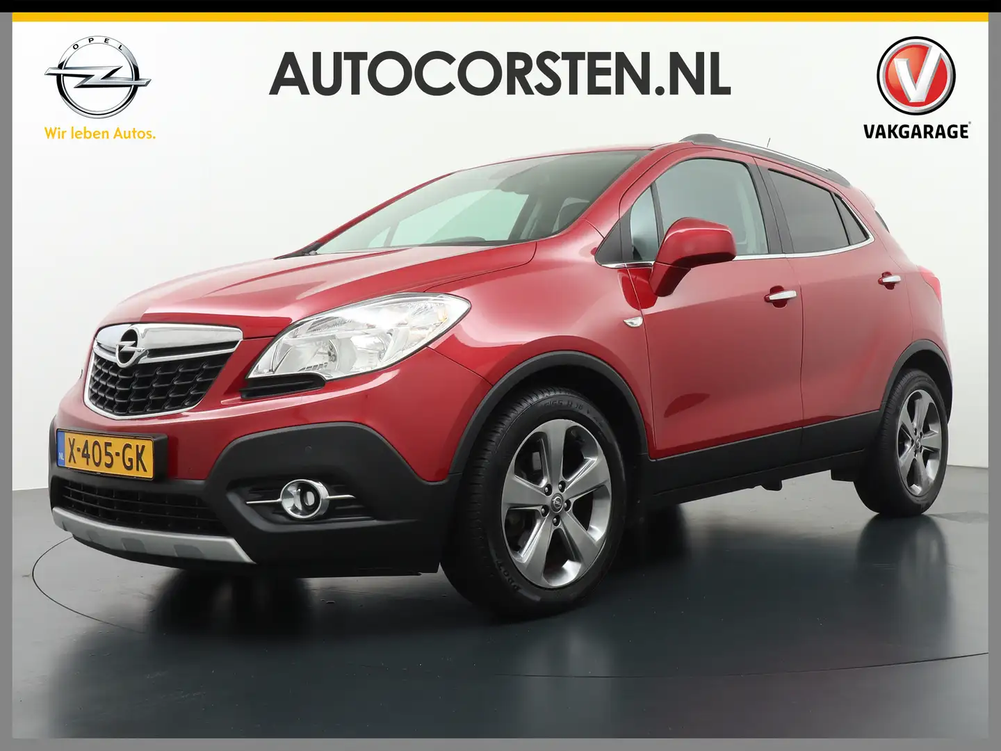 Opel Mokka 1.4T AUT.141pk Leer Navi AGR Leer Stoel+Verwarmd s Rood - 1