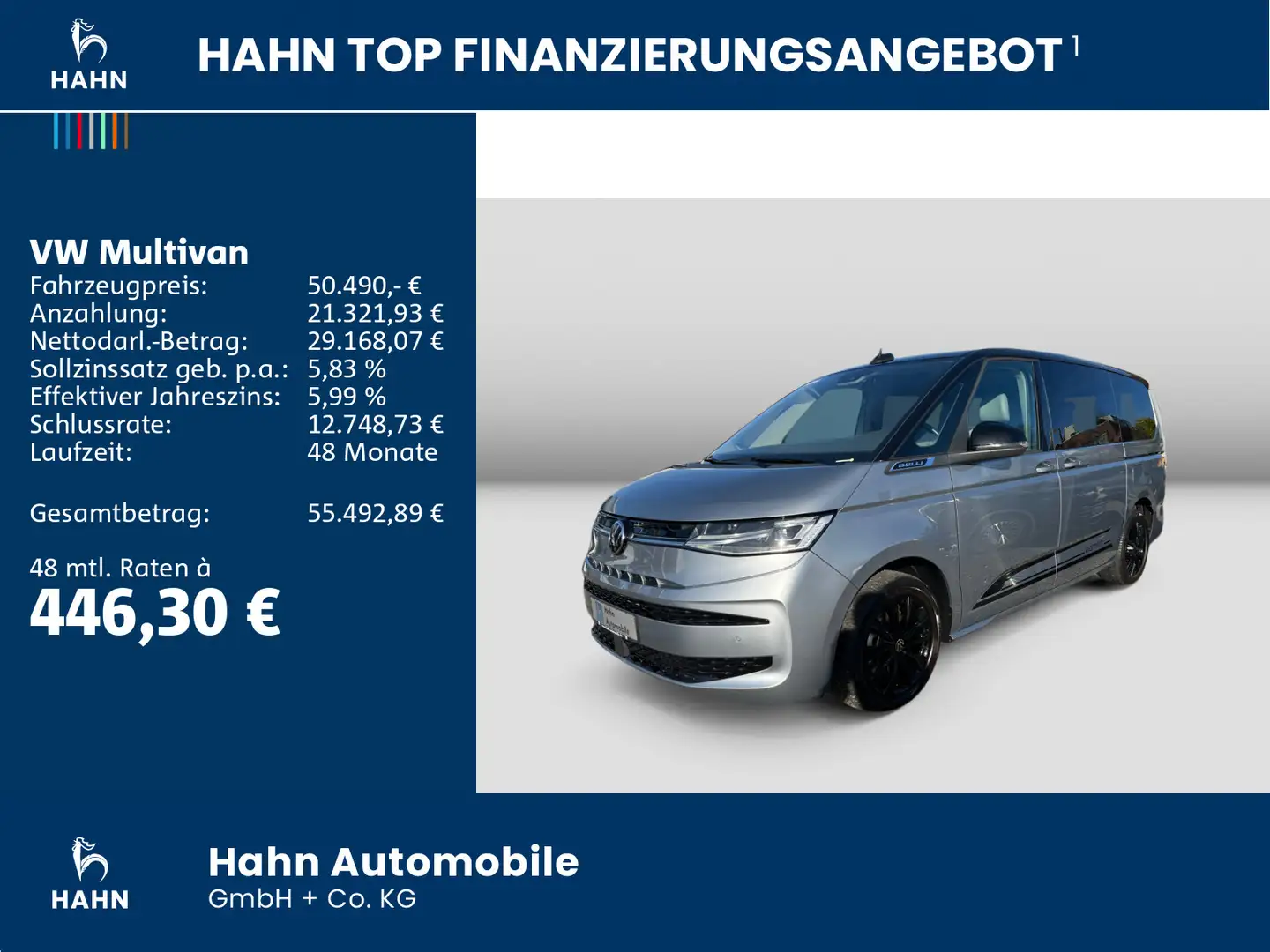 Volkswagen T7 Multivan 1.4TSI DSG eHybrid Edition lang Virtual Grau - 2