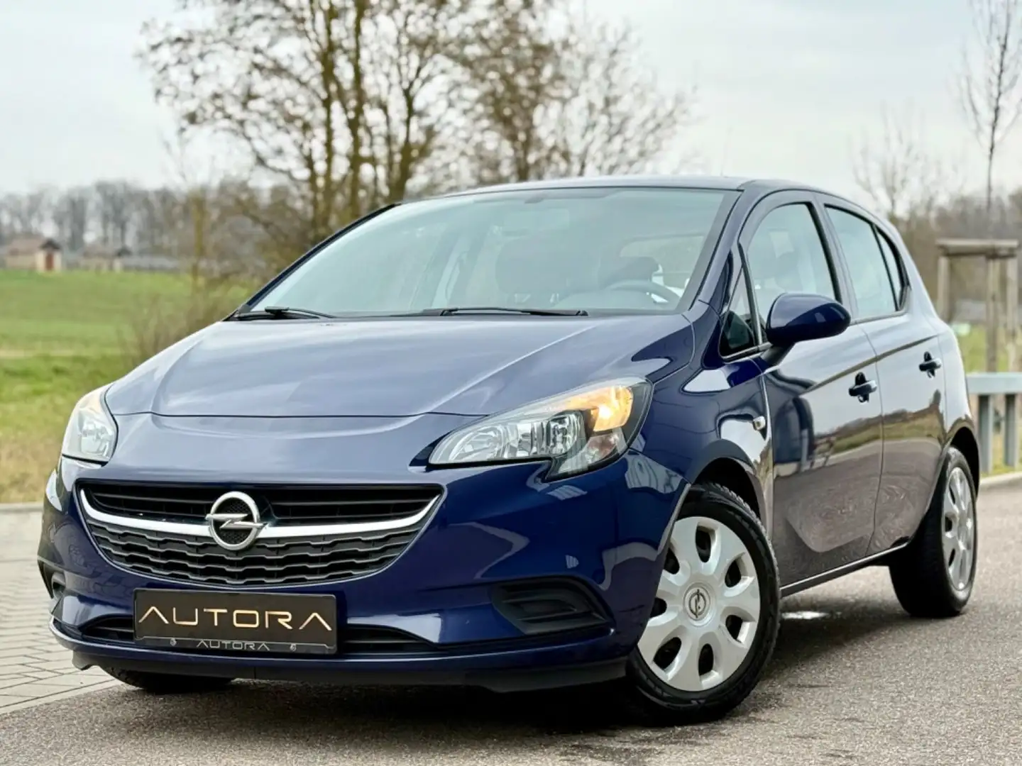 Opel Corsa E Edition ecoFlex FAHRRADTRÄGER|KLIMA|EU6| Bleu - 1