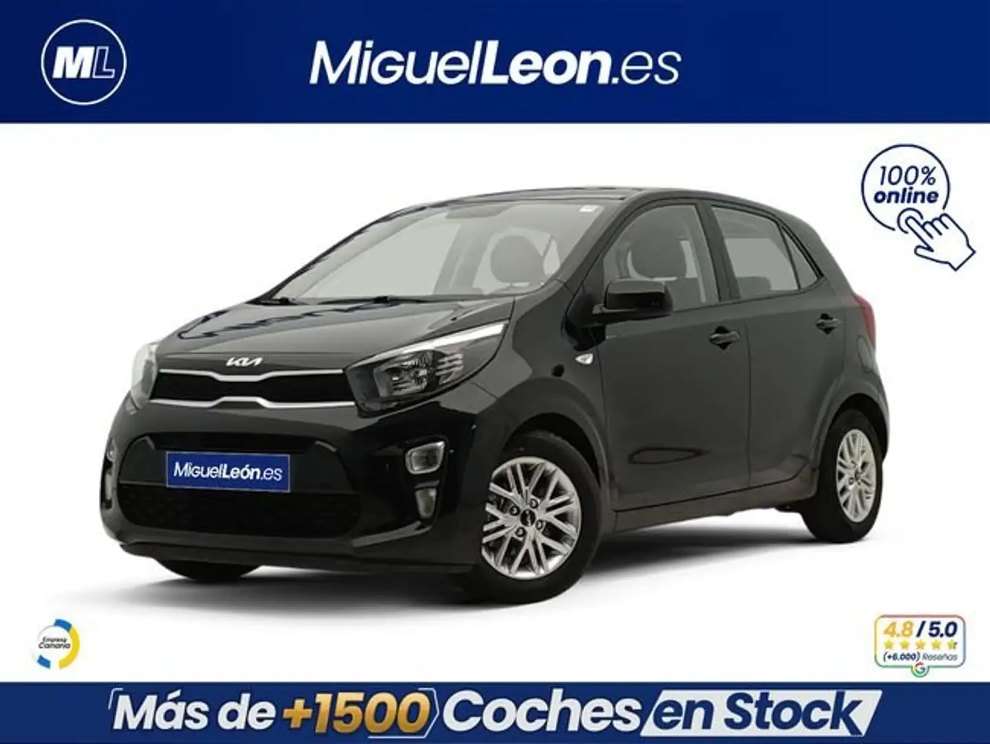 Kia Picanto 1.2 DPi 84 CV Negro - 1