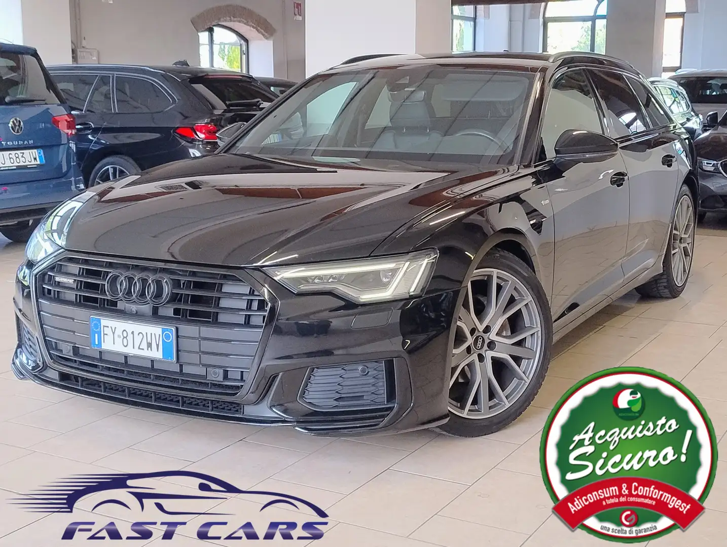 Audi A6 Avant 40 2.0 tdi mhev QUATTRO S-LINE PACK LUCI Nero - 1