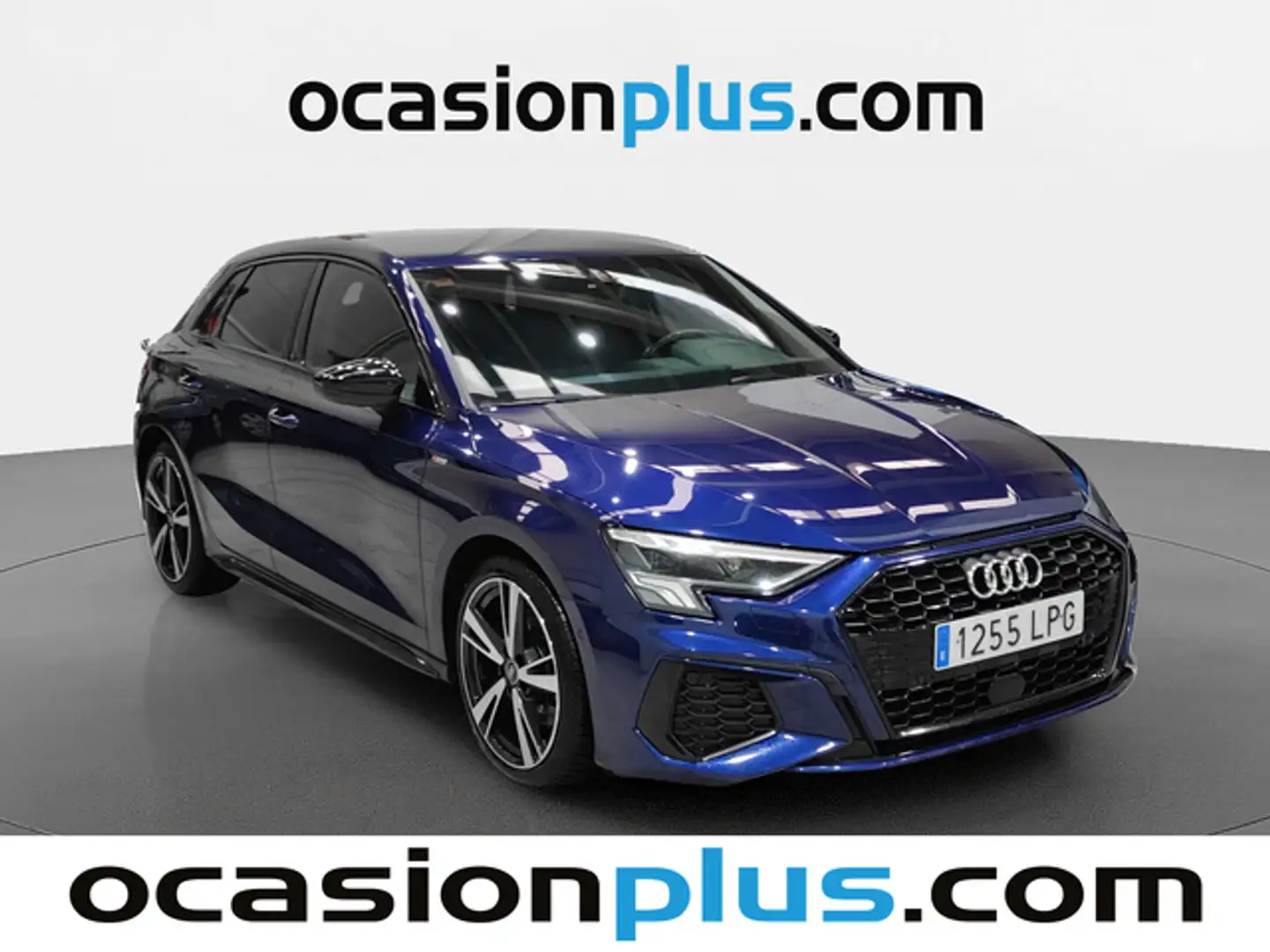 Audi A3 Sportback 35TDI Black line S tronic Bleu - 2