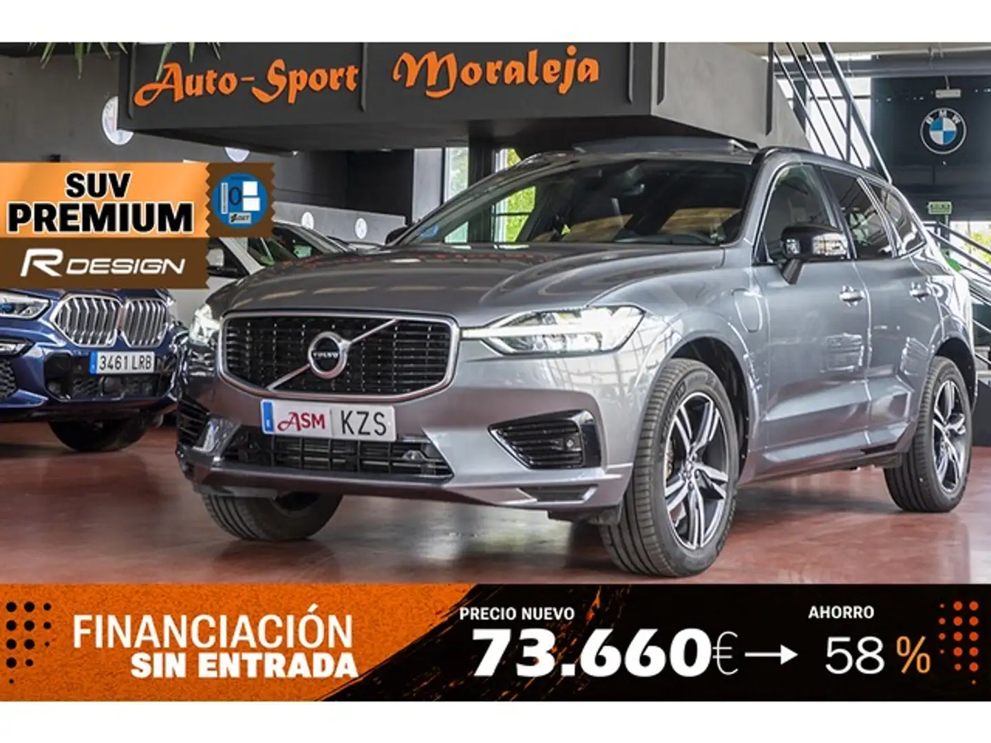 Volvo XC60 T8 Twin R-Design Gris - 1
