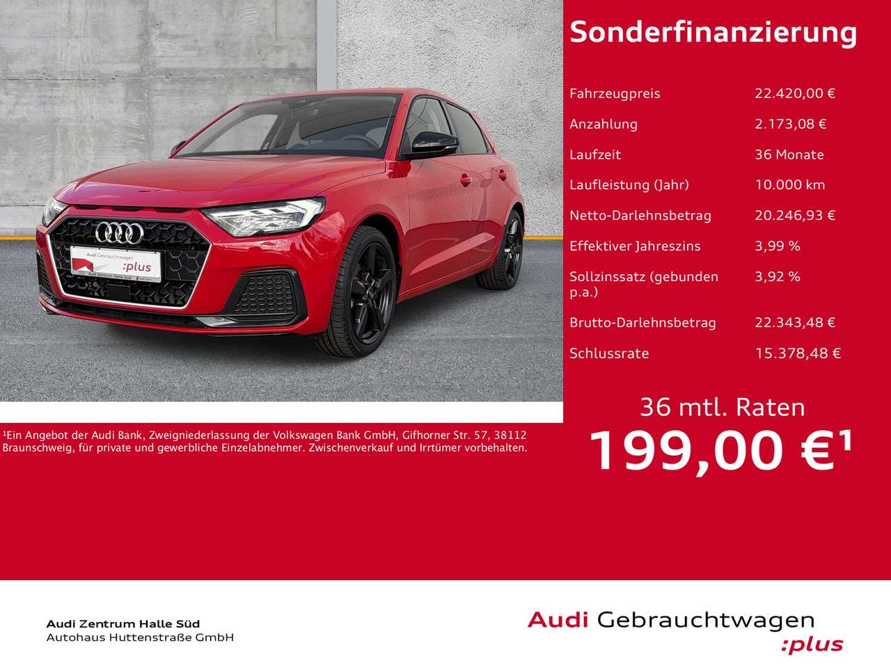 Audi A1 — Audi A1 Sportback 30 TFSI advanced LED APP GRA SHZ PDC