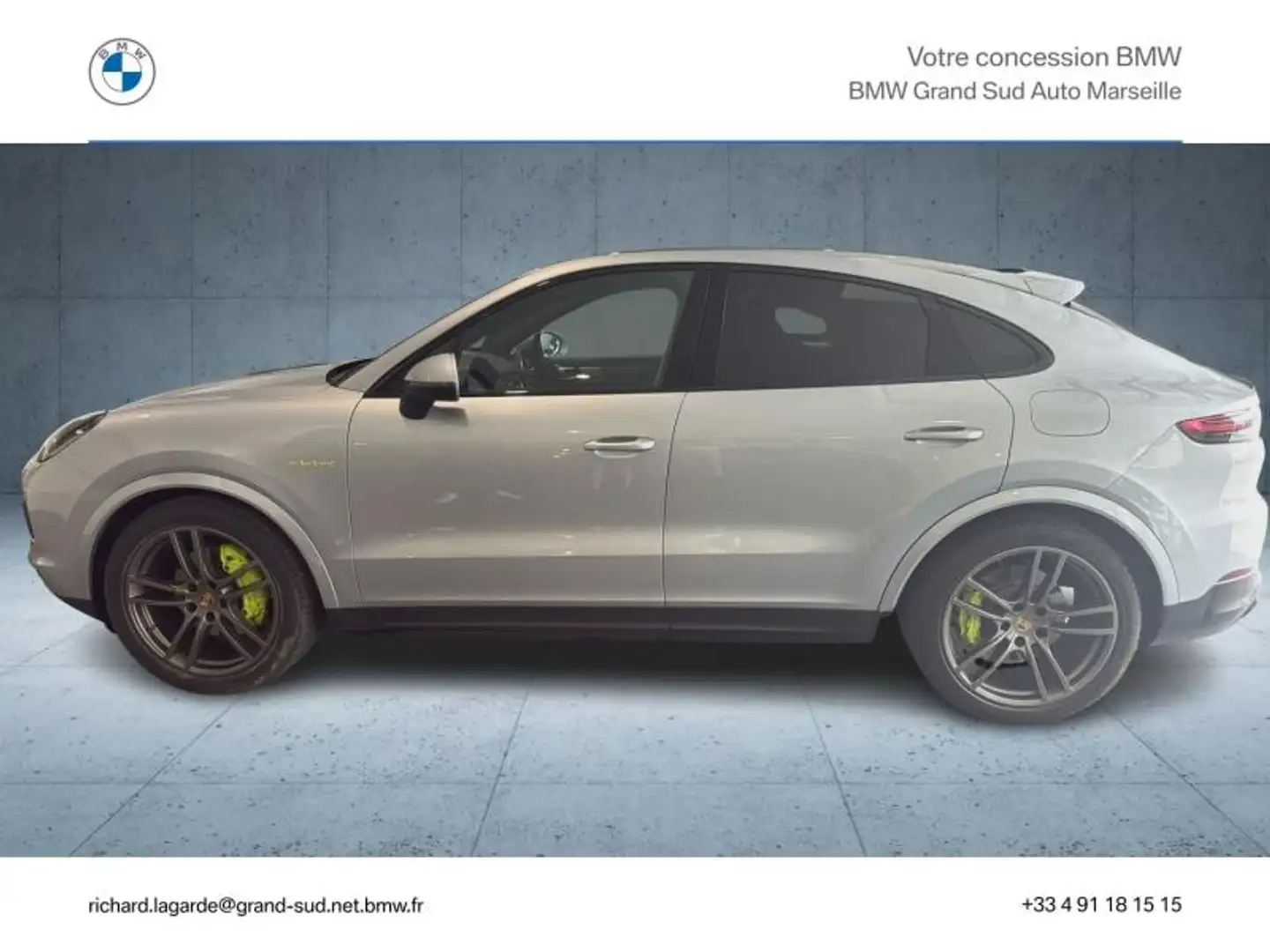 Porsche Cayenne 3.0 V6 462ch E-Hybrid Gris - 2