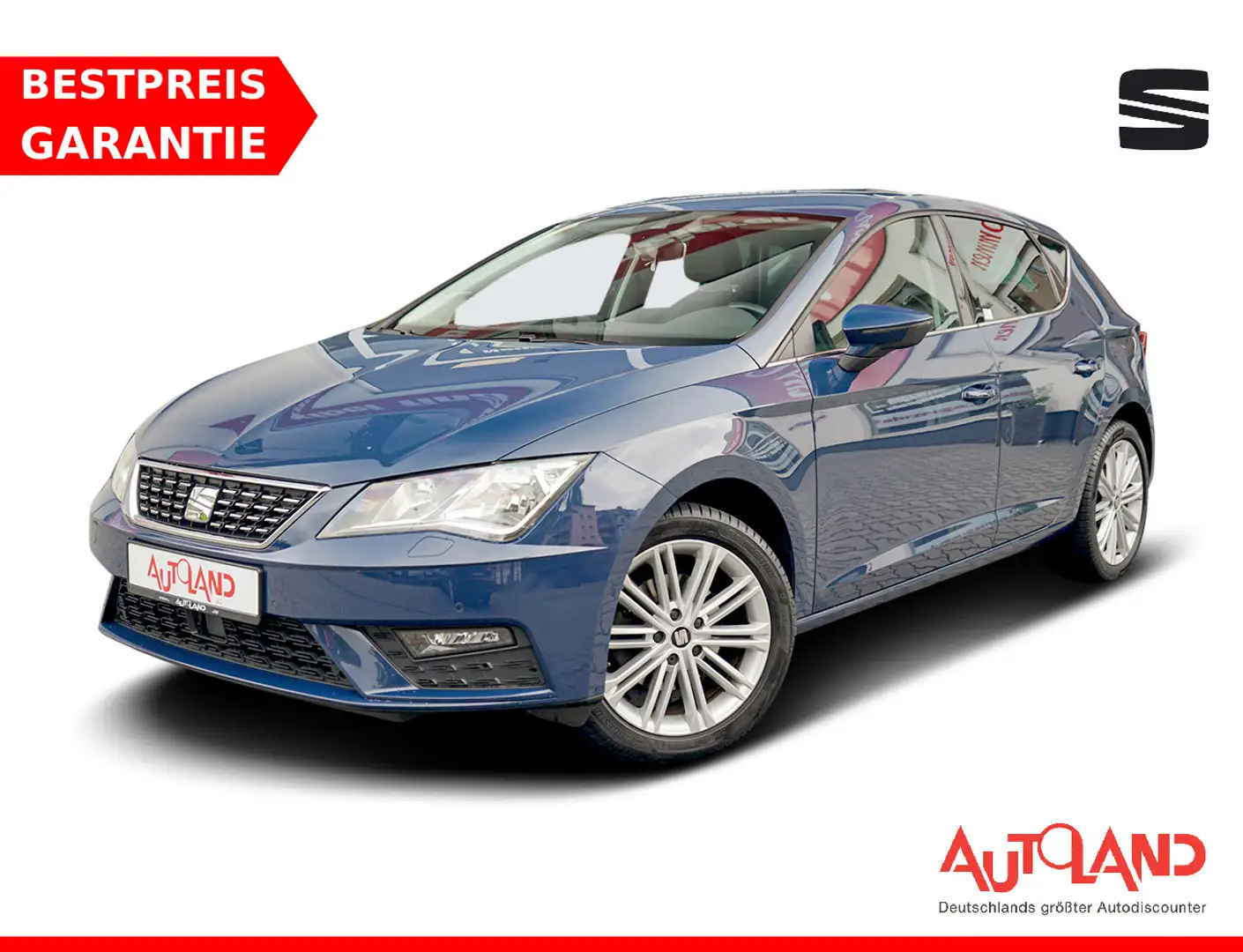SEAT Leon 1.4 Xcellence Klimaaut. Android Apple PDC Blu/Azzurro - 1