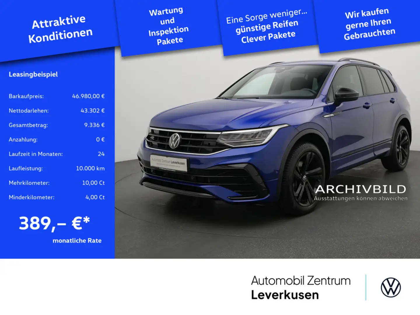Volkswagen Tiguan R 4Motion ACC H/K PANO SHZ PDC Weiß - 1