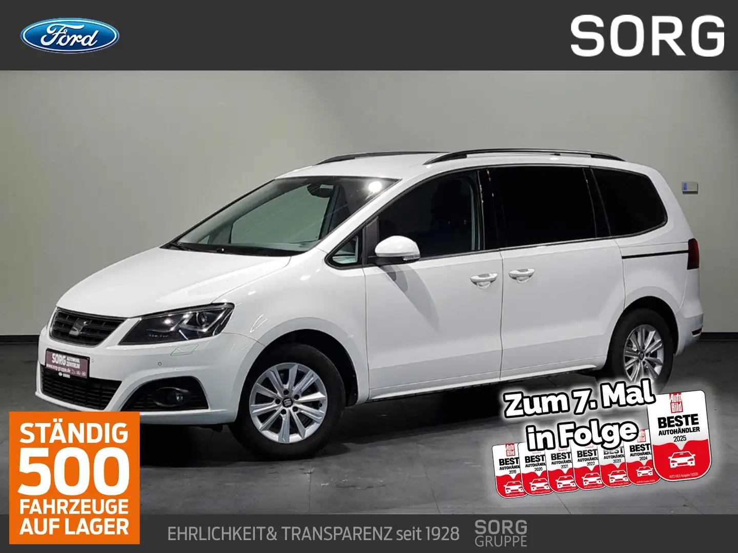 SEAT Alhambra 1.4 TSI Style*DSG*BI-XENON*KAEMRA*DAB* Weiß - 1