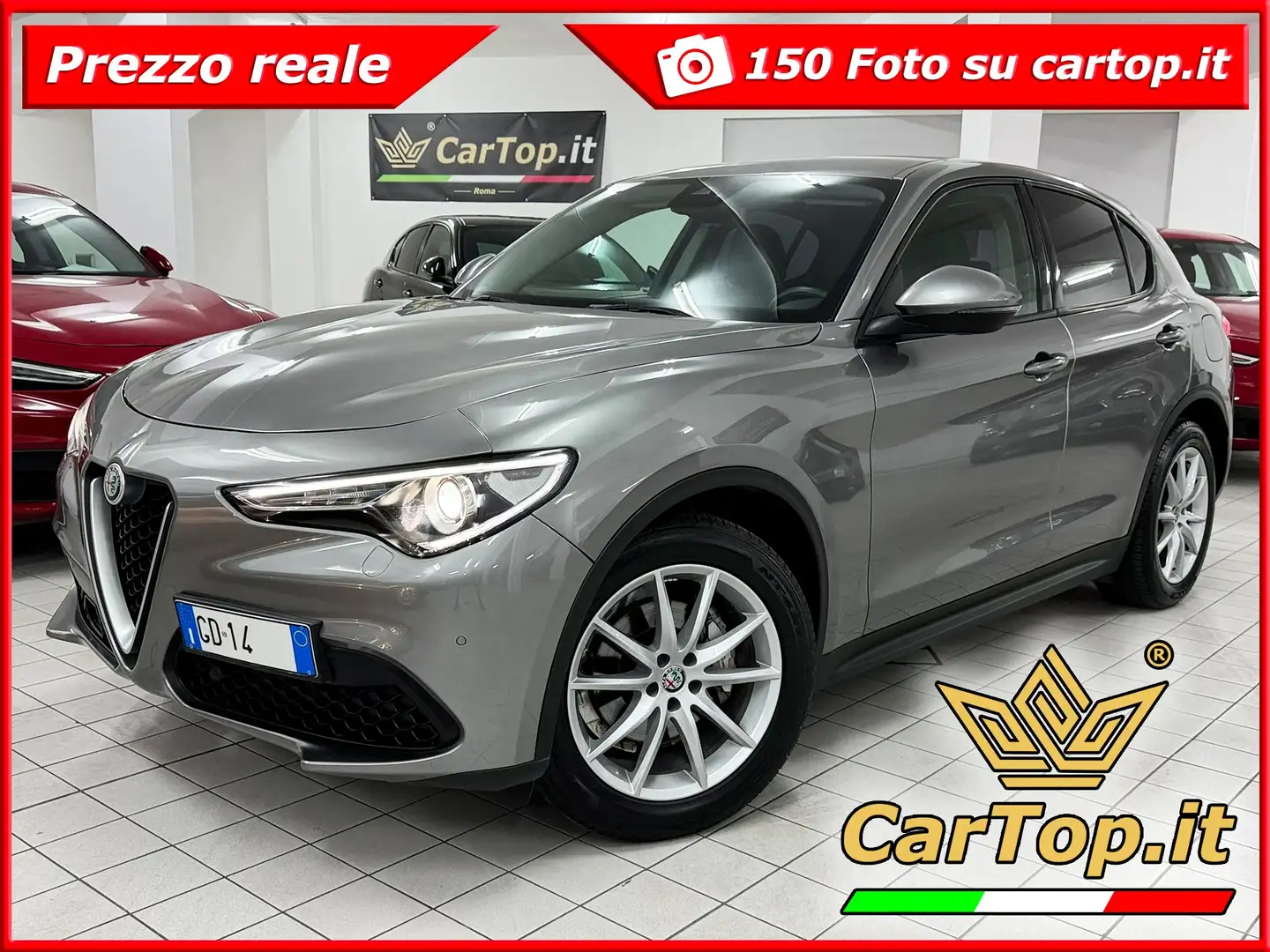 Alfa Romeo Stelvio 2.2 TD 190 CV EXECUTIVE 19" APPENA TAGLIANDATA Grigio - 1