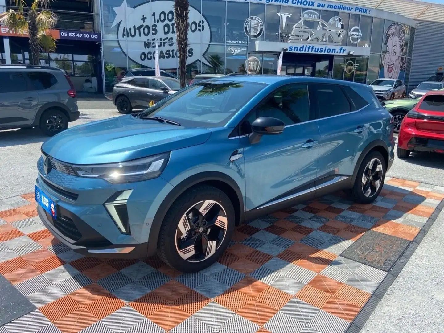 Renault Symbioz E-Tech full hybrid 160 TECHNO GPS Caméra Hayon JA 18\u0026amp;quot; Bleu - 1