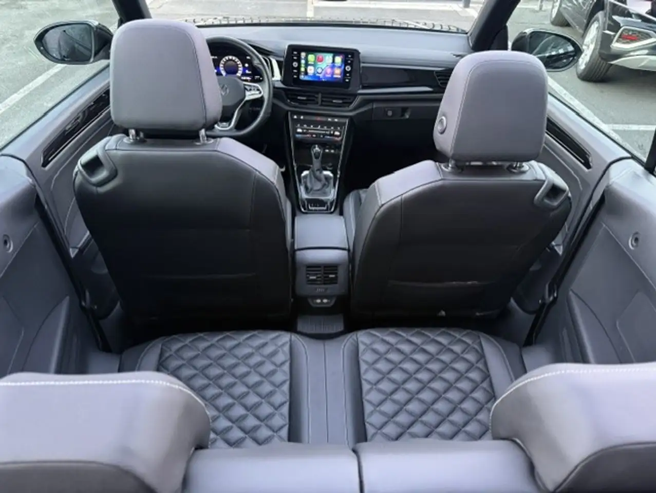 Volkswagen T-Roc Cabriolet 1.5 TSI R-Line DSG Leder Camera AdapCruise Zetel/Stuur verwarming Trekhaak IQ LIght, миниатюра 9