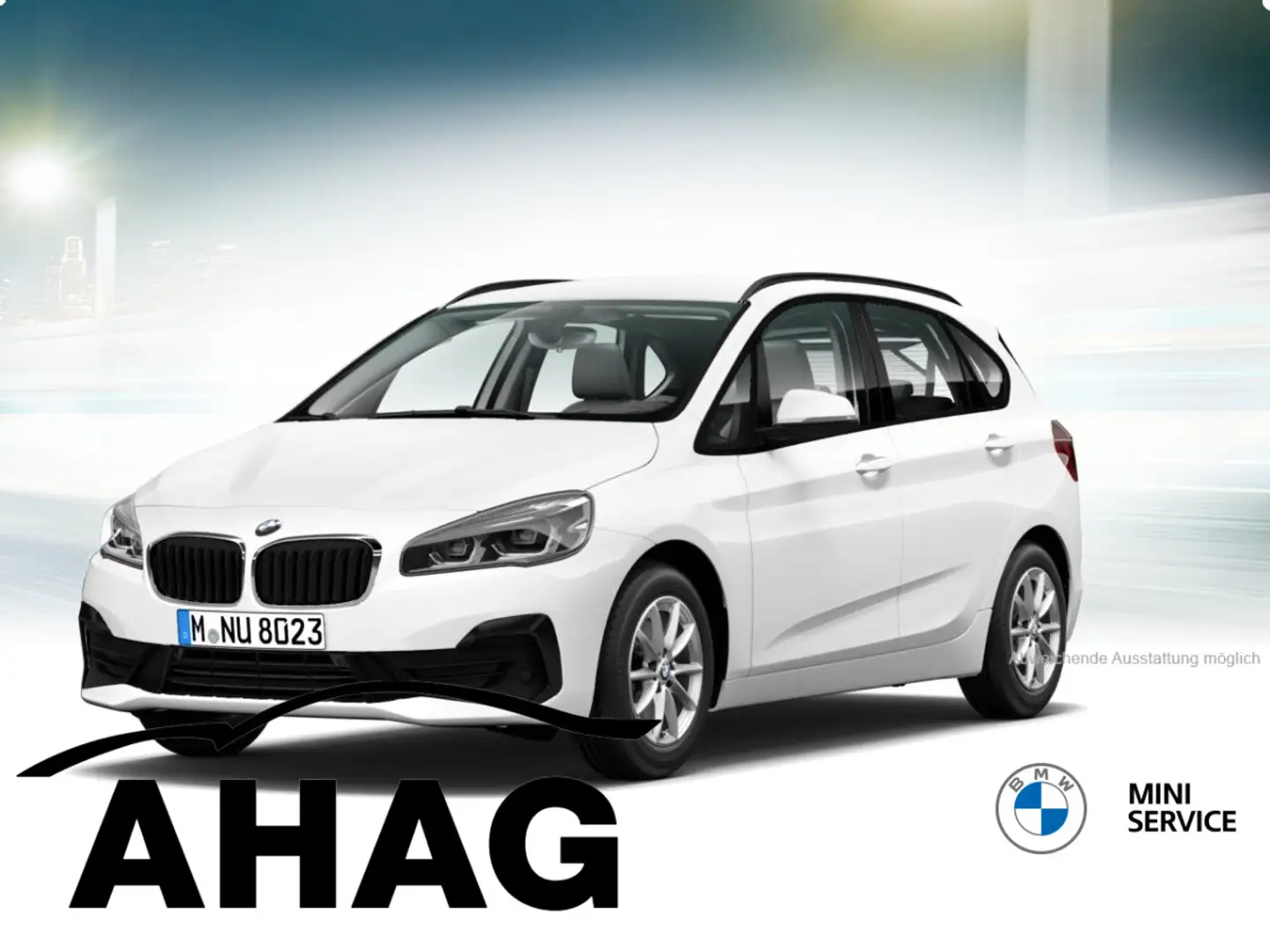BMW 216 d Active Tourer Advantage Klimaaut. PDC Weiß - 2