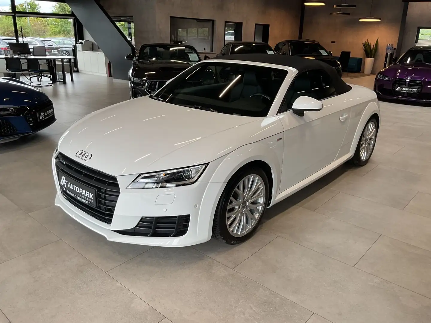 Audi TT Roadster qu 2x S line S Sitze Kamera Navi Weiß - 2