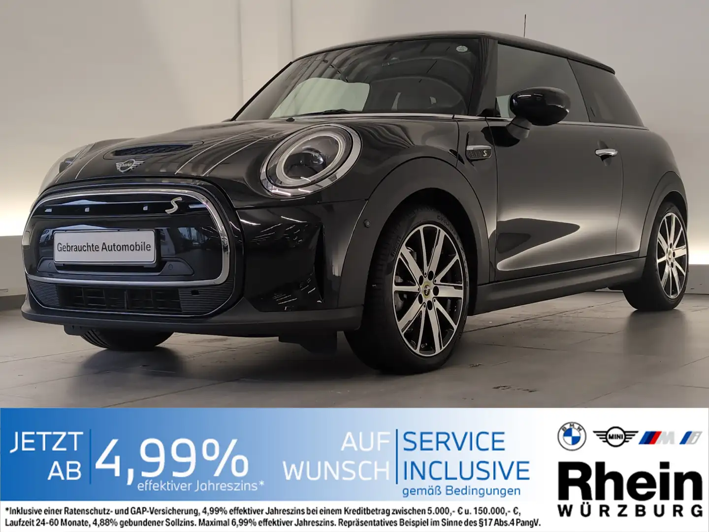 MINI Cooper SE 3-Türer HeadUp/LED/HiFi/Pano/DAB HeadUp/LED/HiFi/P Schwarz - 1
