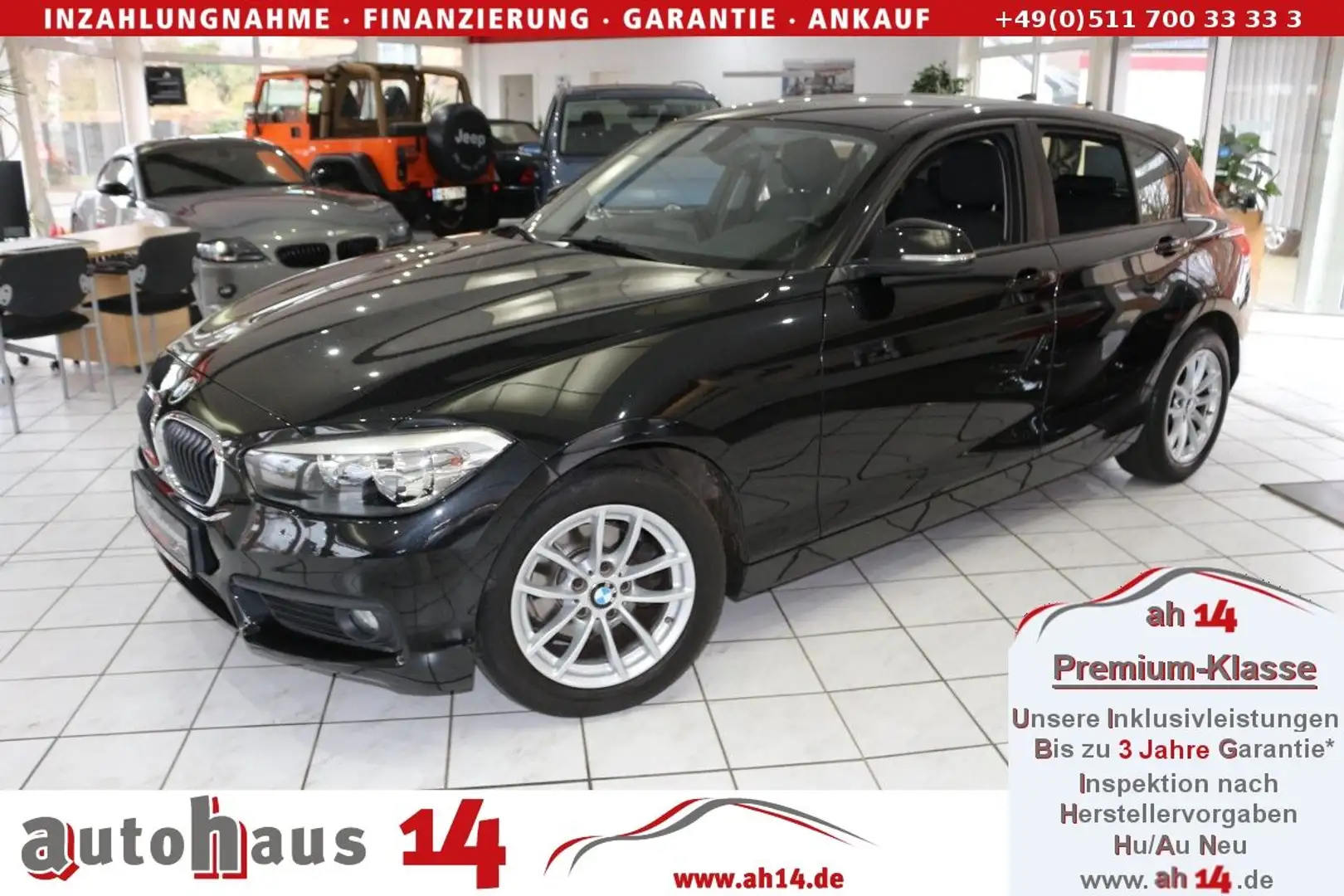 BMW 116 i - Sitzheizung-Klima-PDC-5Türen-Garantie Noir - 1