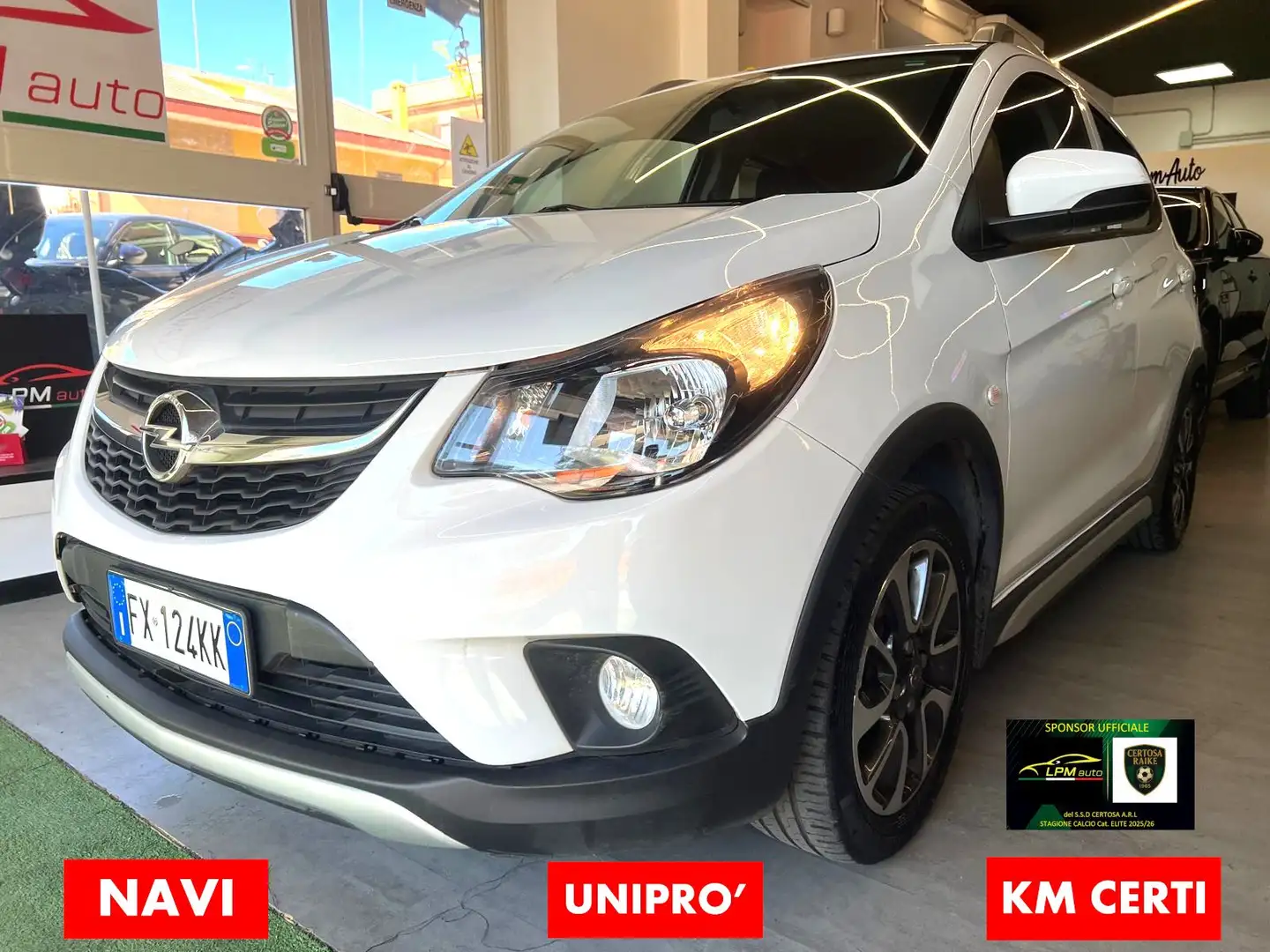 Opel Karl 1.0 73cv Rocks s 45000km CERTIF AZIENDALE UNIPRO Blanc - 1