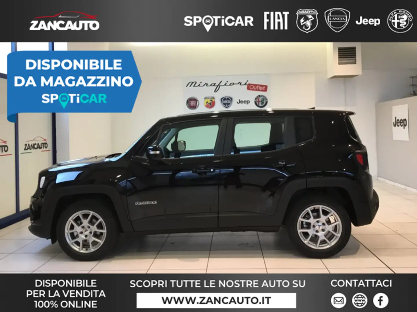 Jeep Renegade 1.5 Turbo T4 MHEV Limited MY23 Nero - 1