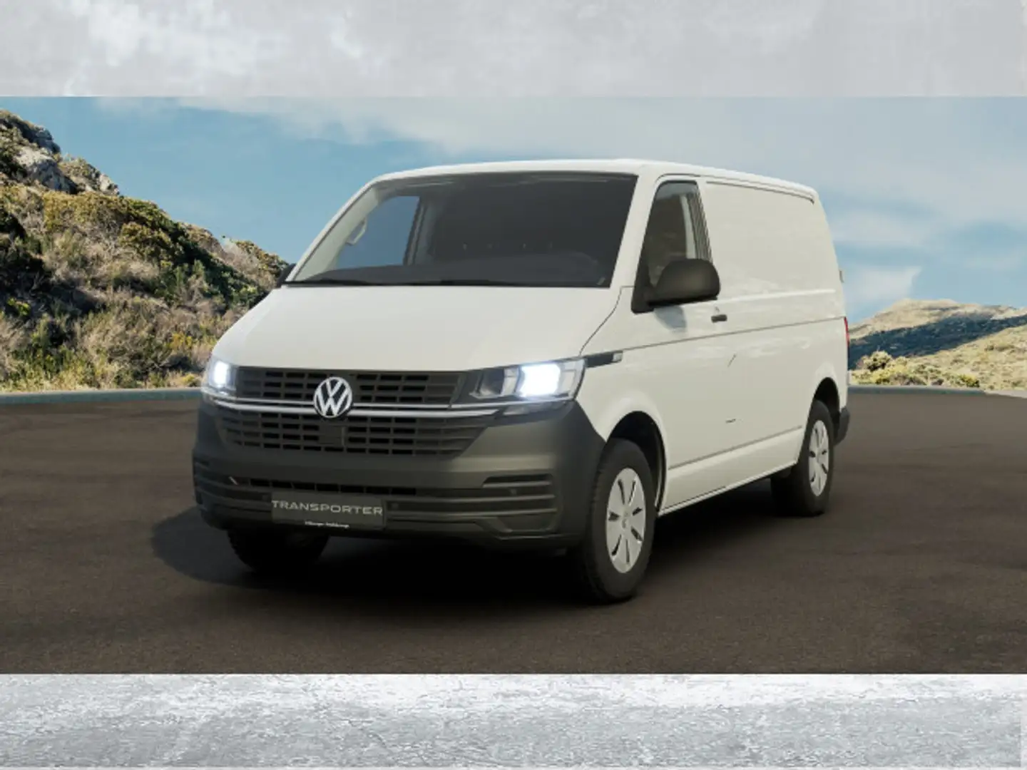 Volkswagen T6.1 Transporter T6.1 Kasten 2.0TDI AHK PDC FLÜGEL KOMFORT 3000kg Weiß - 2
