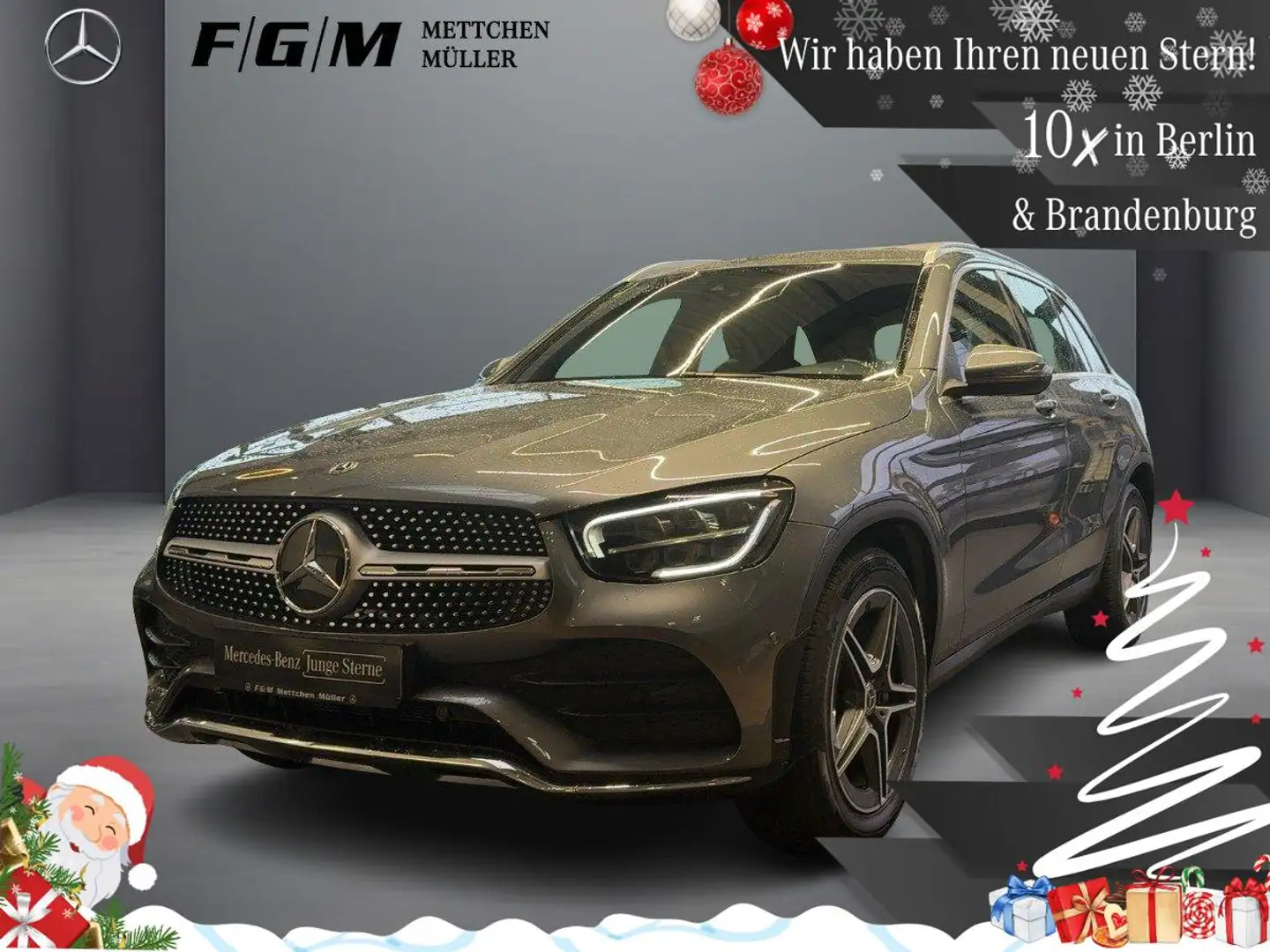 Mercedes-Benz GLC 300 4M AMG-Line Burm|Standhz|TWA|Sitzhz|Kam Grau - 1