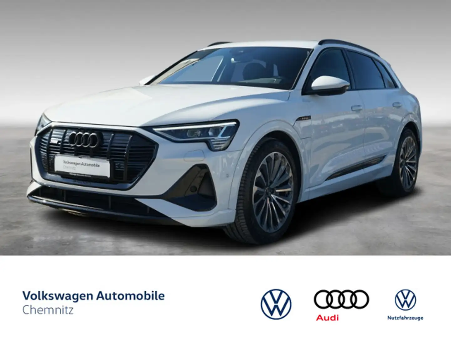 Audi e-tron 50 quattro S line LED CarPlay Bluetooth Weiß - 1
