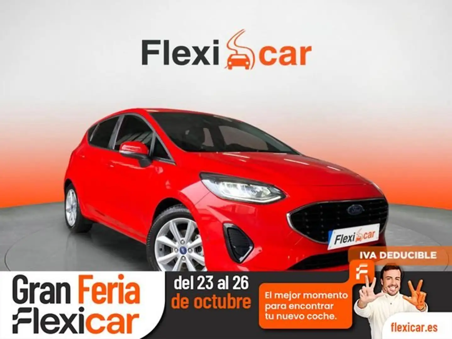 Ford Fiesta 1.0 EcoBoost Trend 100 Rouge - 1