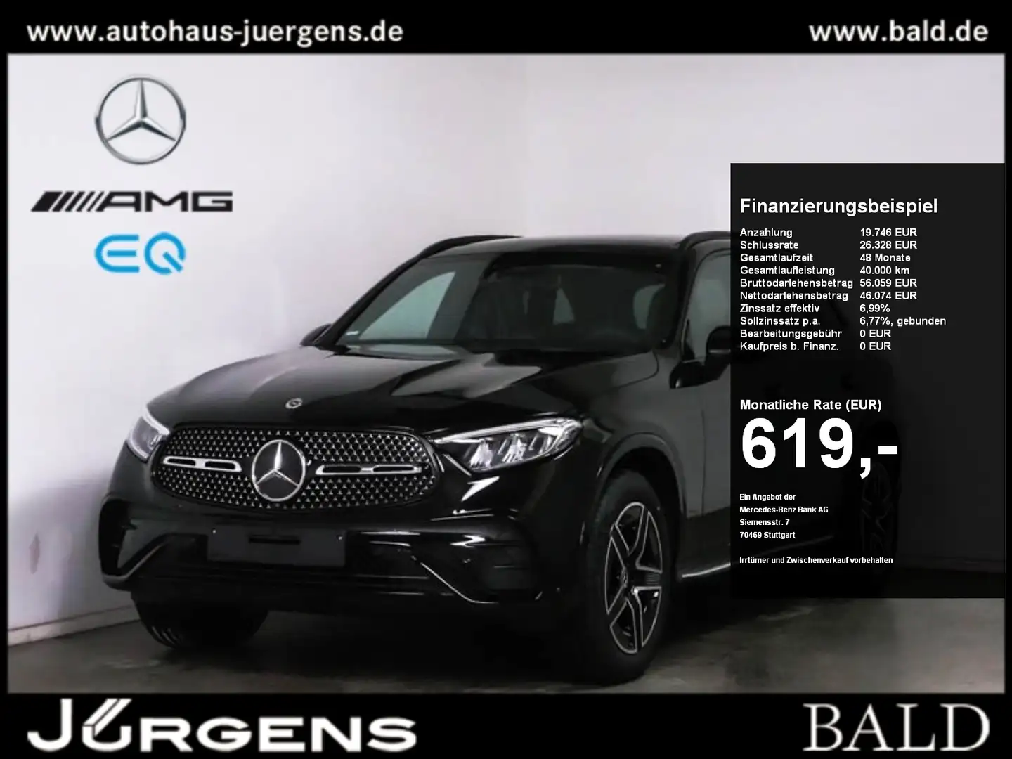 Mercedes-Benz GLC 300 e 4M AMG-Sport/Pano/AHK/Night/Totw/Memo Noir - 1