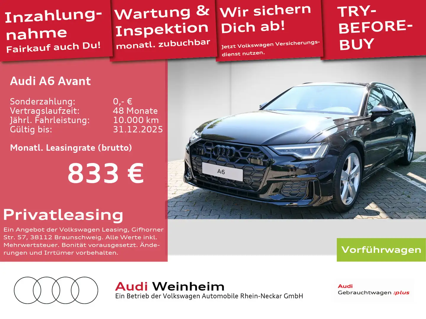 Audi A6 S line 40 TDI quattro S tronic AHK Pano Schwarz - 1