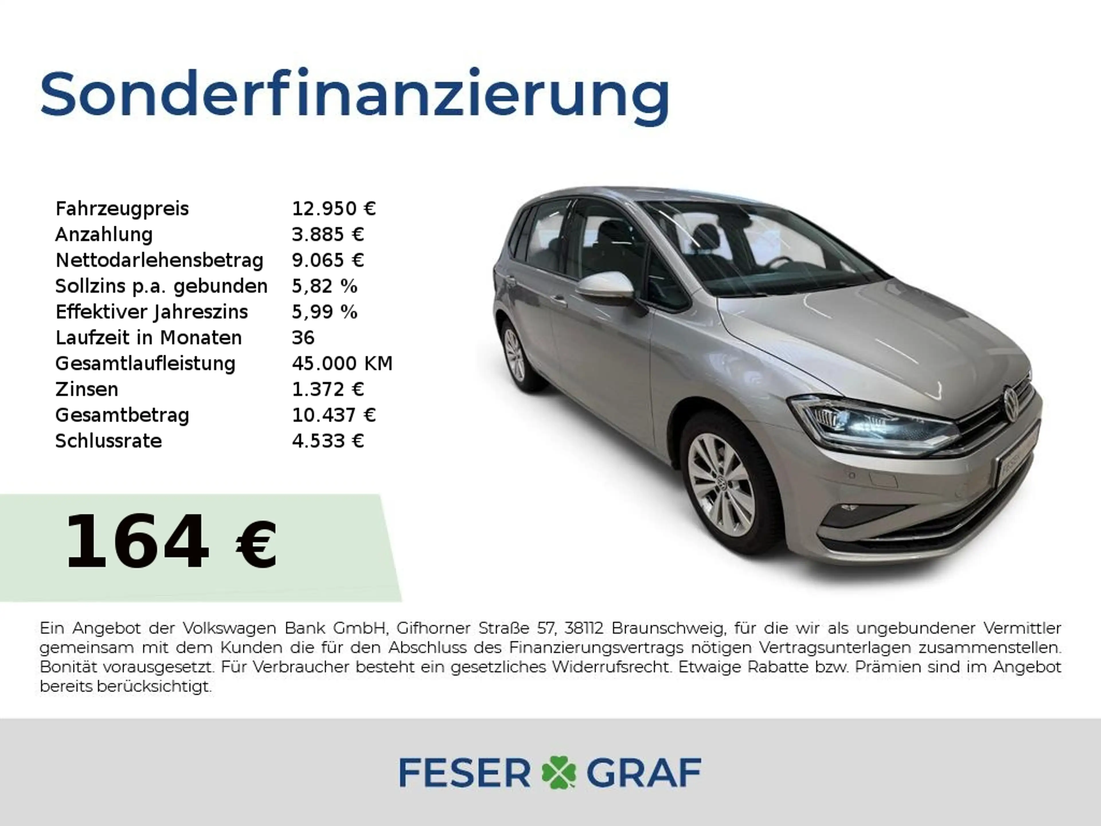 Volkswagen Golf Sportsvan Comfortline 1.0 TSI LED/Sitzhzg./Einparkhilfe