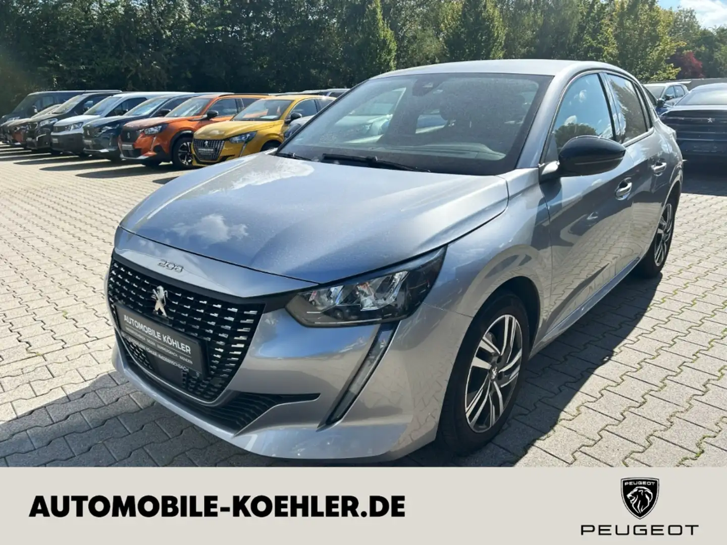 Peugeot 208 1.2 Allure Pack Navi LED Klimaautom DAB SHZ Gris - 1