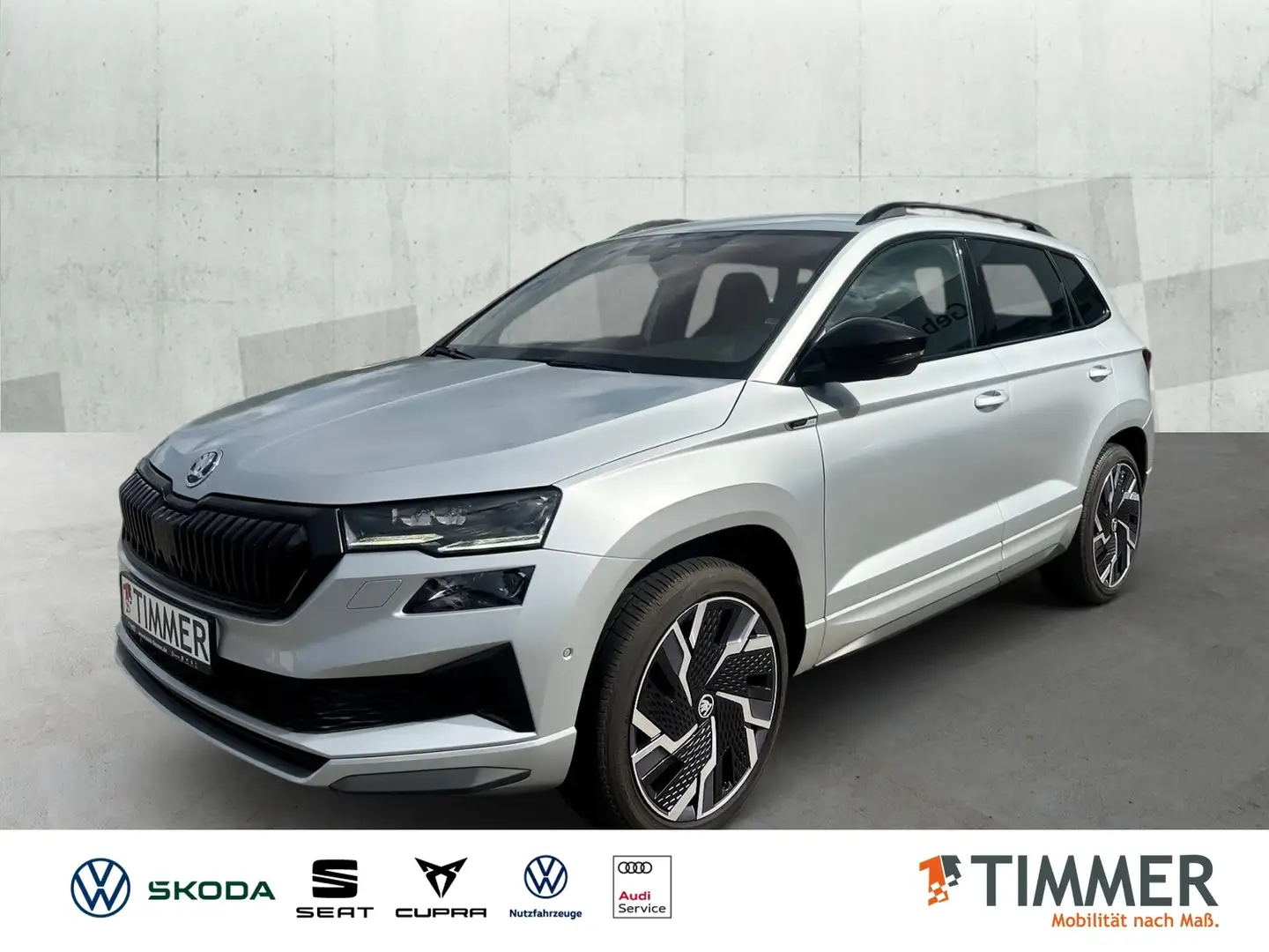 Skoda Karoq 2.0 TSI DSG 4x4 SPORTLINE *360° *AHK *ACC *VIRTUA Silber - 1