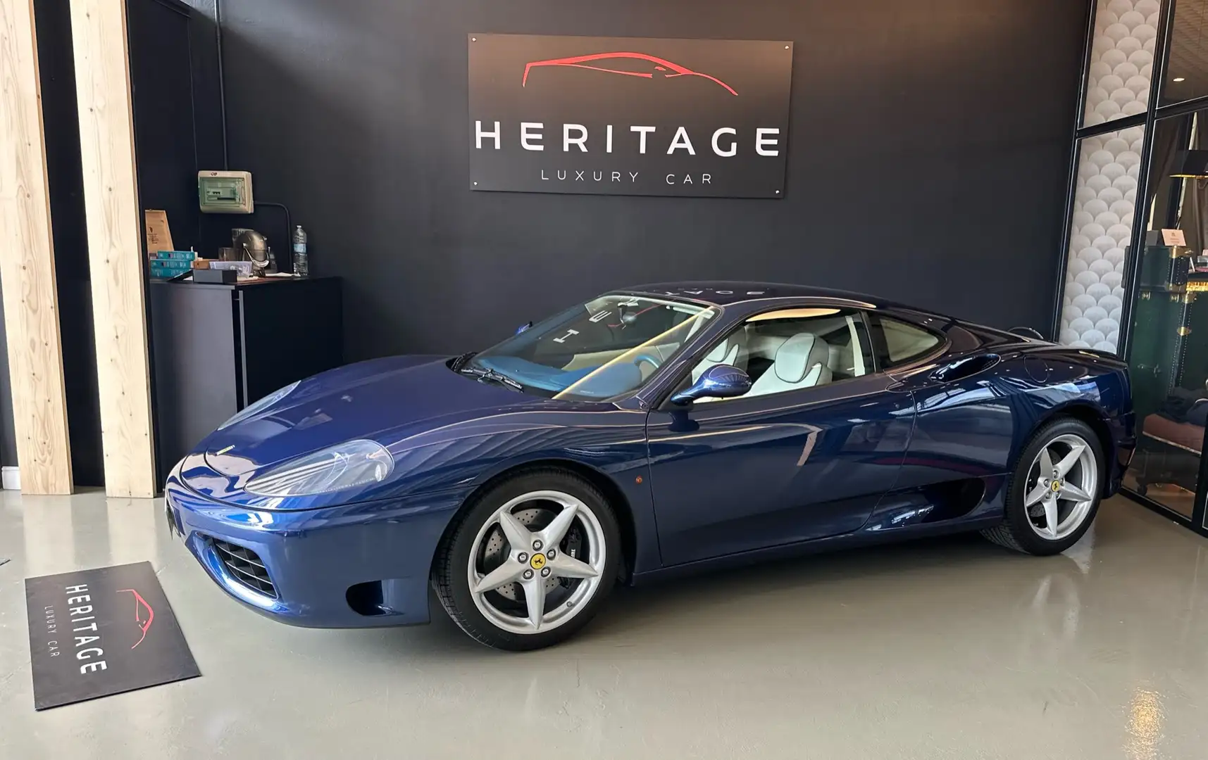 Ferrari 360 3.6 Modena F1 atelier blu tour de france perizia Bleu - 2