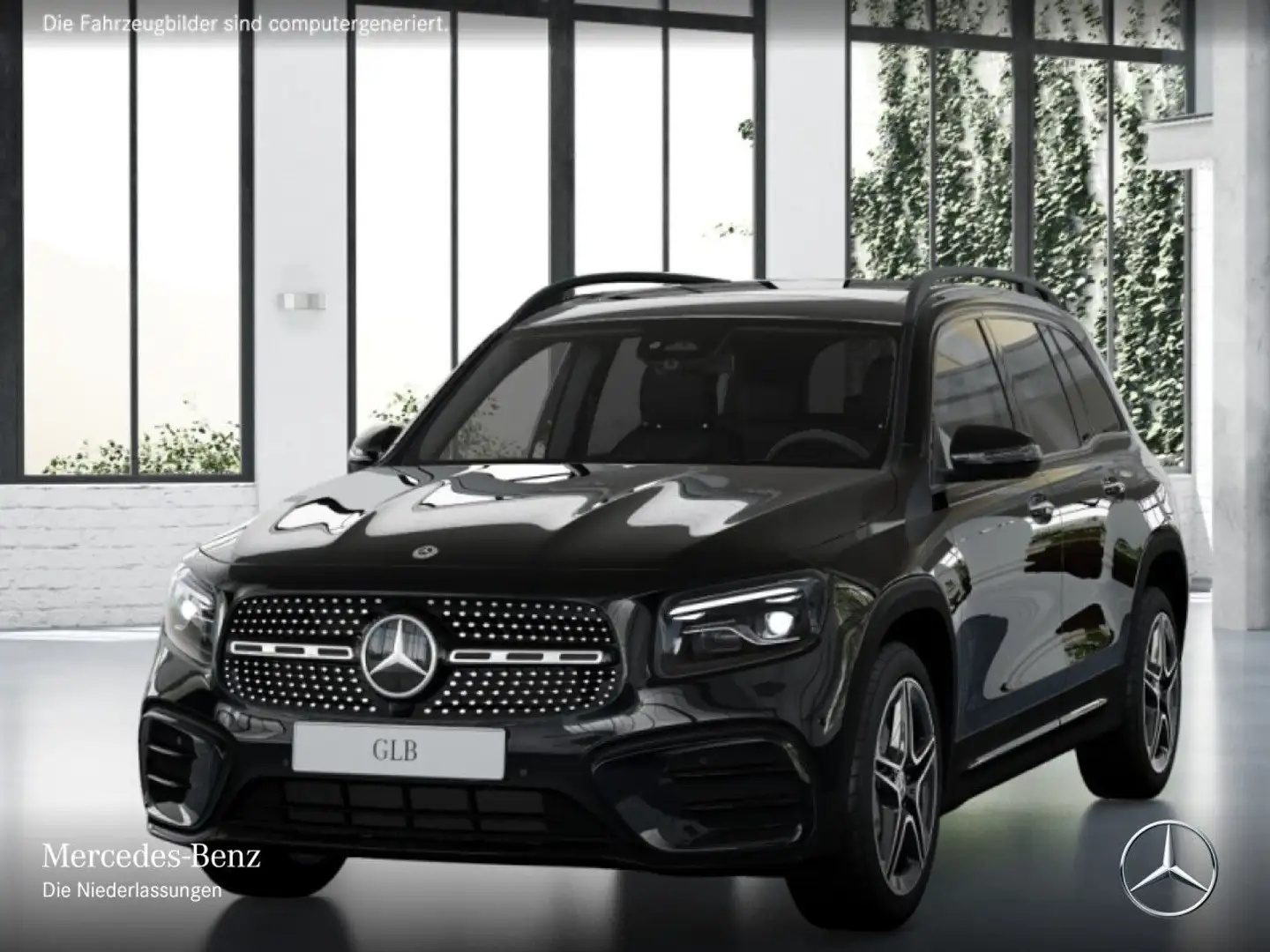 Mercedes-Benz GLB 220 d 4M AMG+NIGHT+PANO+360°+AHK+MULTIBEAM+8G Schwarz - 2