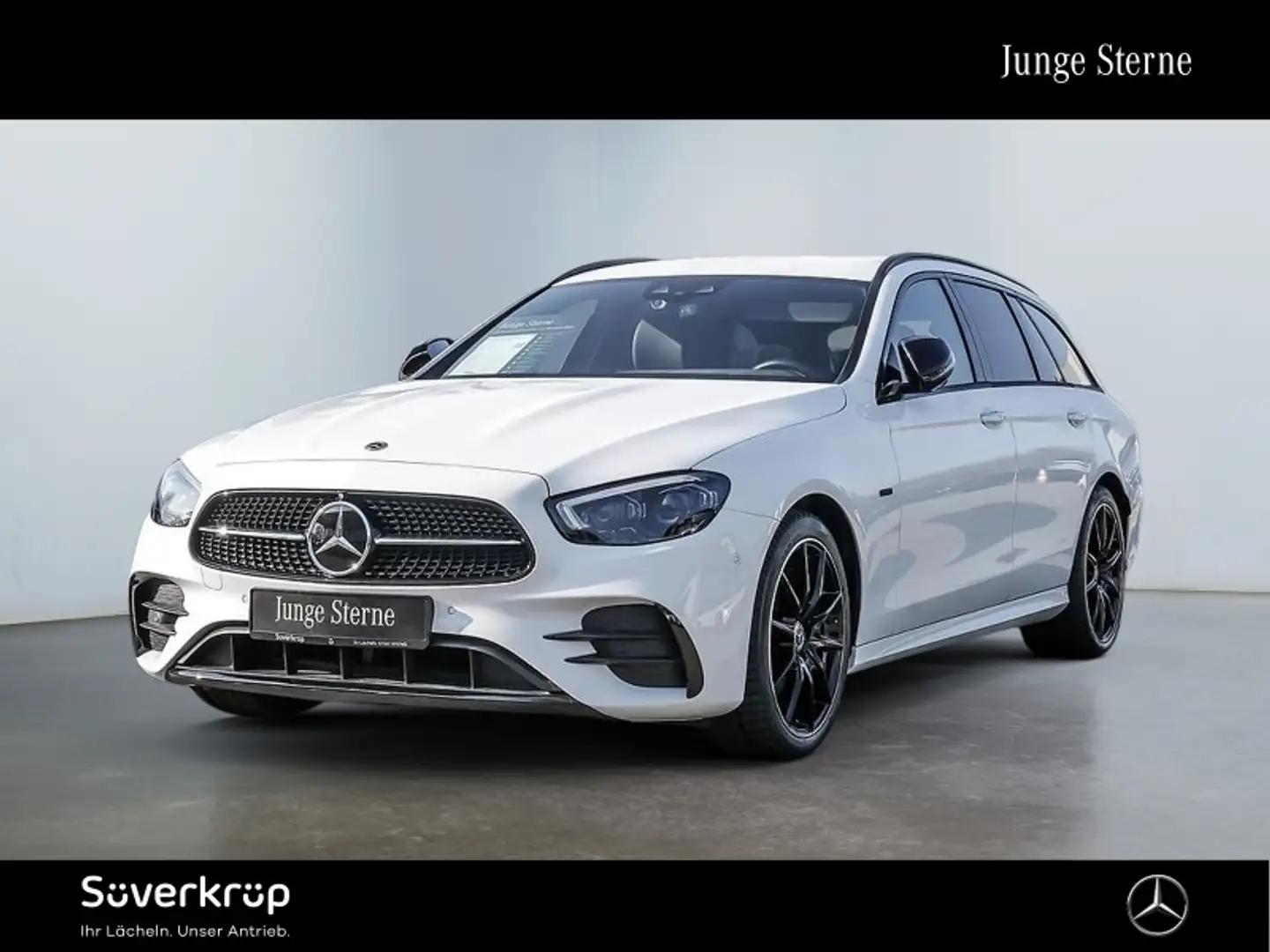 Mercedes-Benz E 220 T d , PREMIUM AMG NIGHT DISTR SPUR AHK Blanc - 2