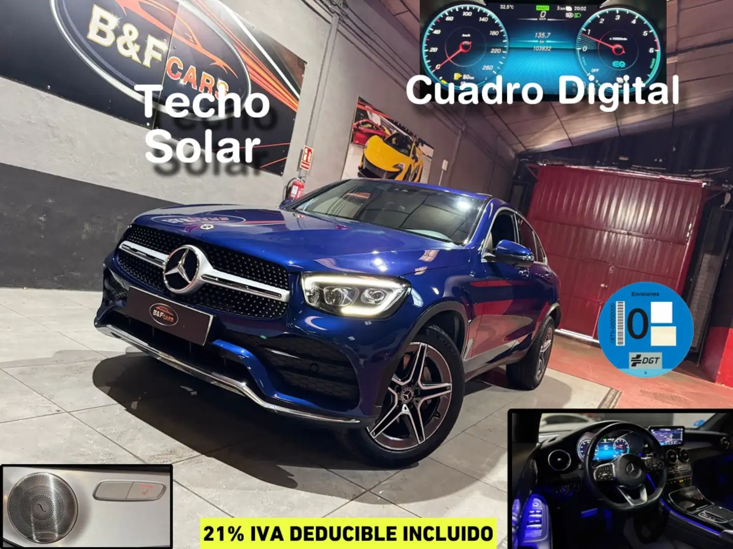 Mercedes-Benz GLC 300 Coupé 300de 4Matic Azul - 1