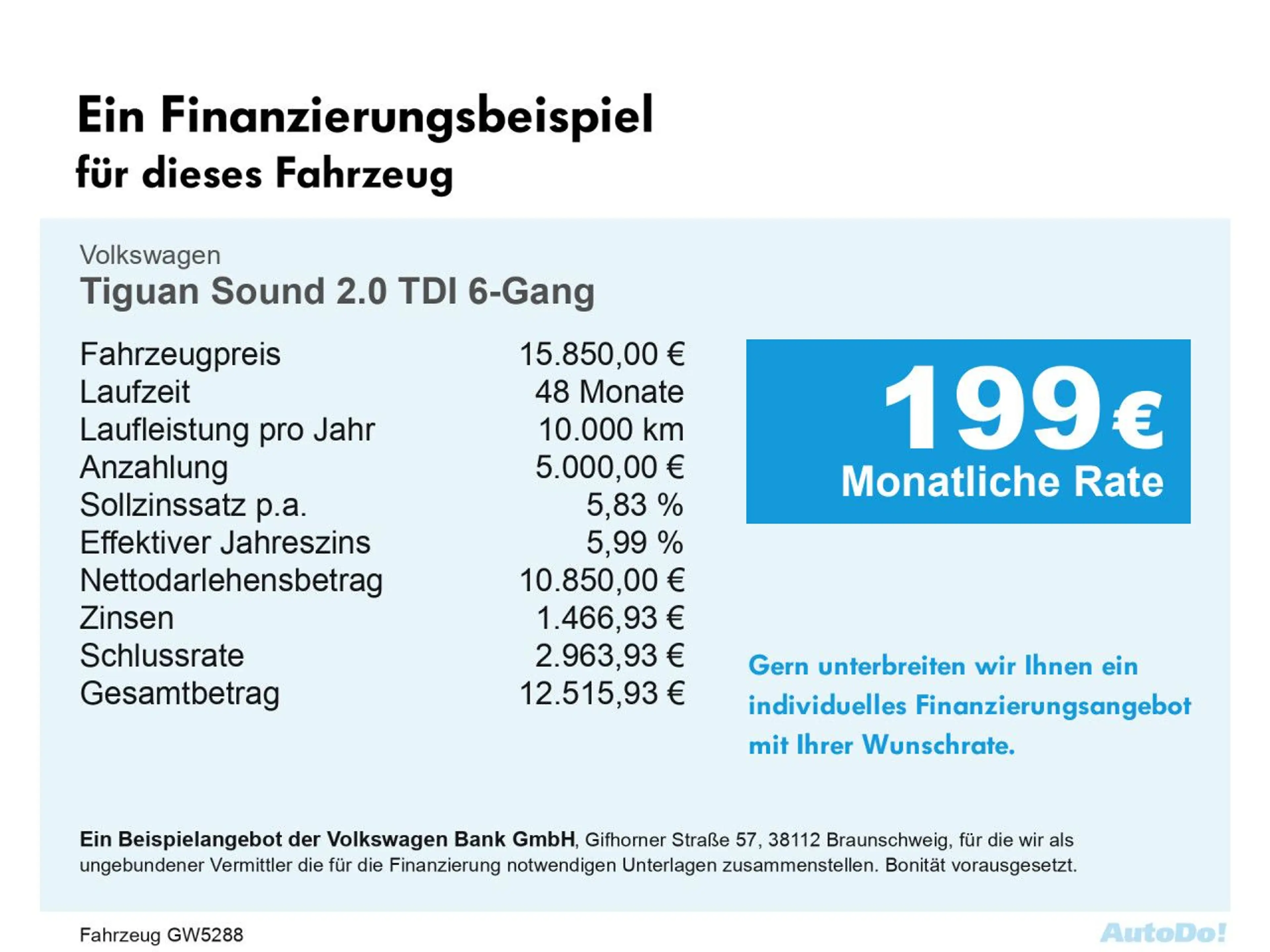 Volkswagen Tiguan Sound 2.0 TDI 6-Gang Bluetooth Navi Klima — photo 3