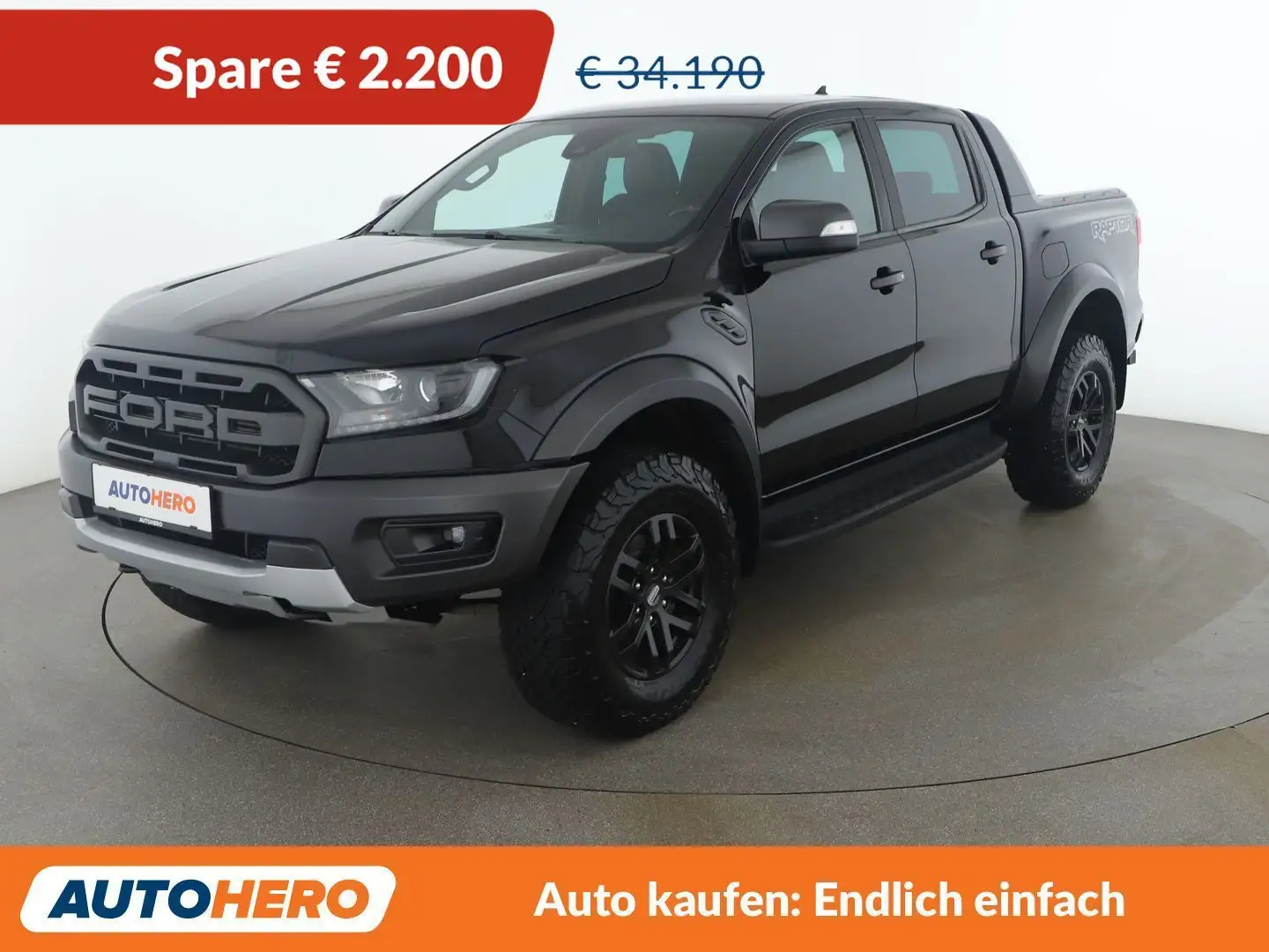 Ford Ranger Raptor 2.0 TDCi EcoBlue Bi-Turbo Doppelkabine 4x4 Schwarz - 1