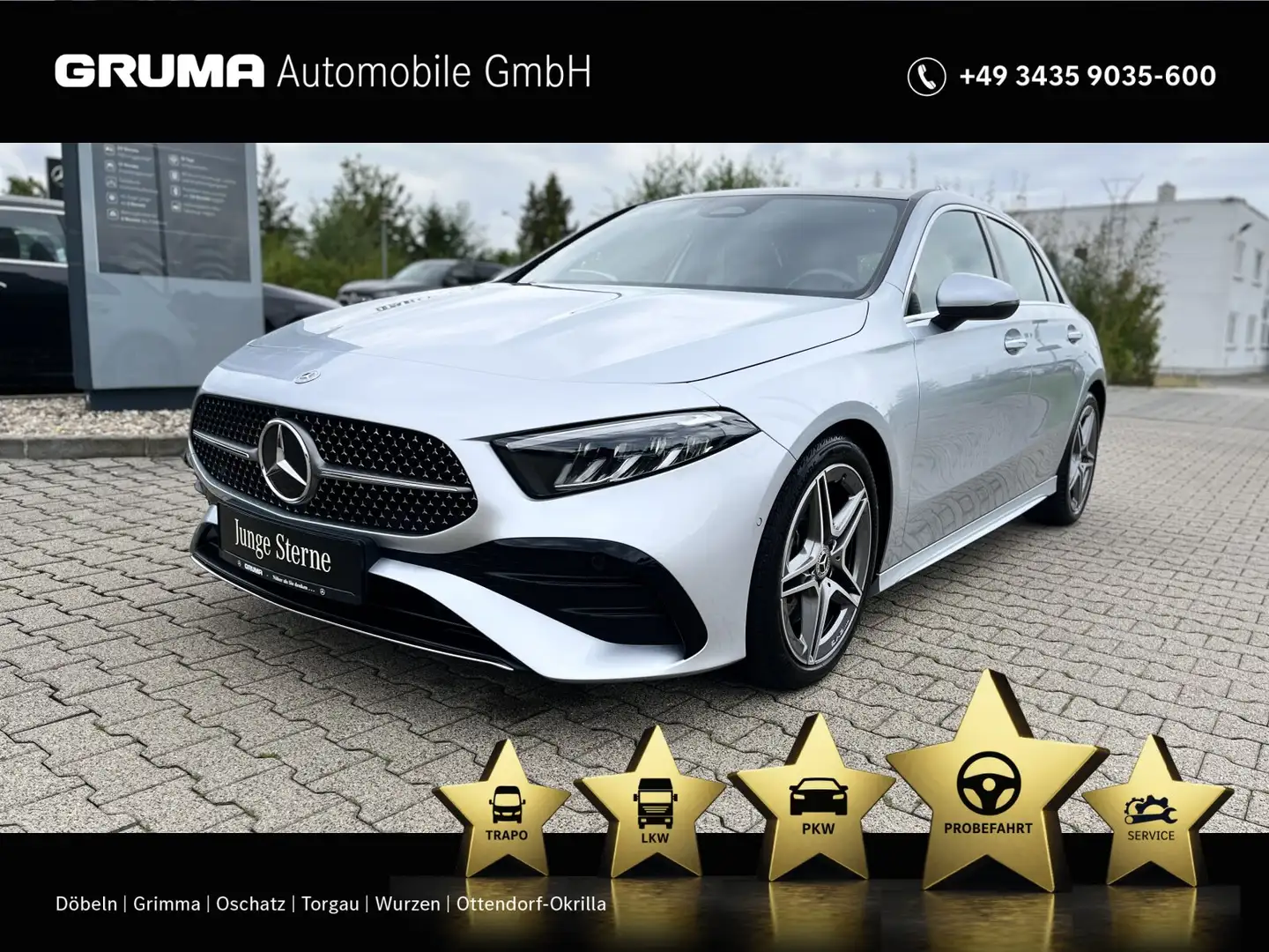 Mercedes-Benz A 220 A 220 d AMG+Pano+AHK+Fahr.assi+Standhz.+CarPlay+ Argent - 1