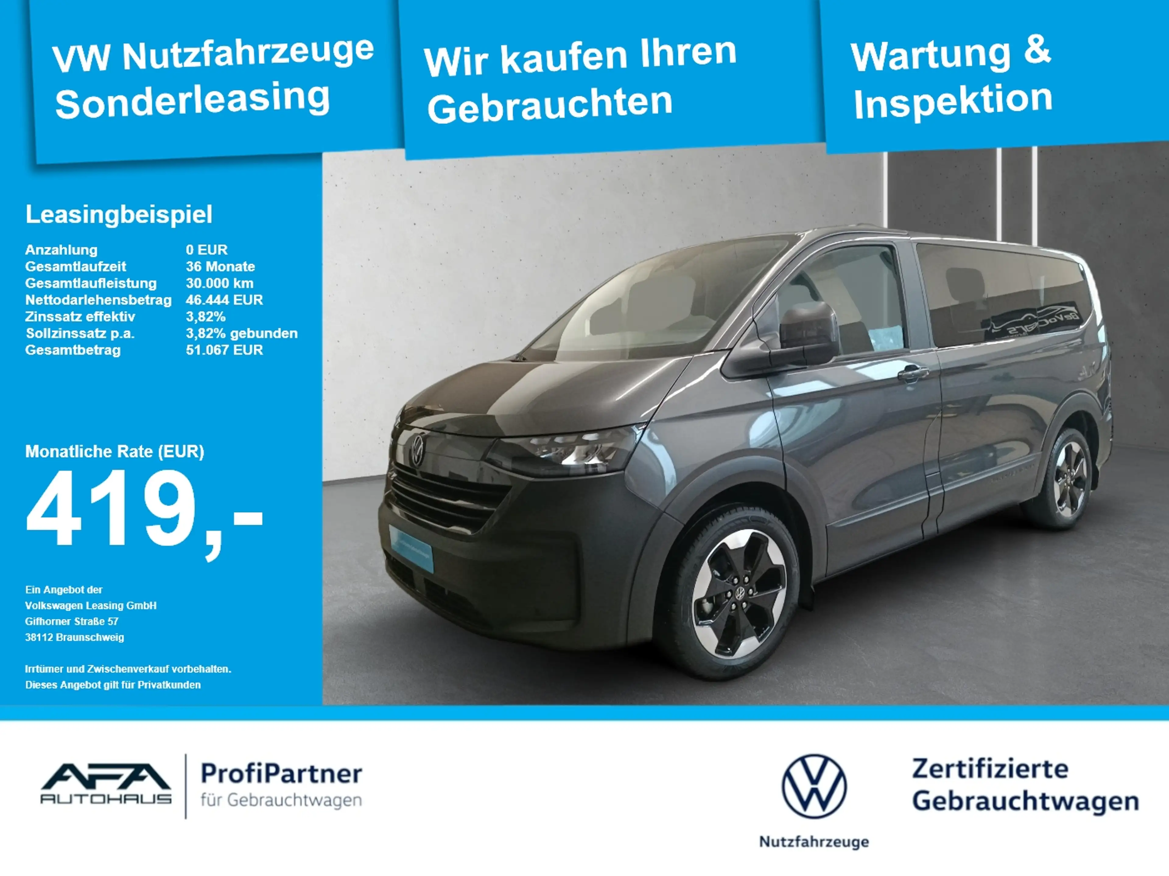 Volkswagen T7 Caravelle e-Caravelle PanAmericana LED*AHK*Navi*RFK