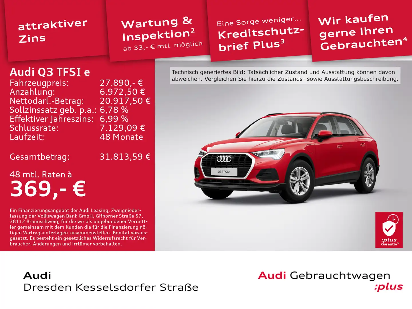 Audi Q3 45 e 180(245) kW(PS) S tronic Rot - 1